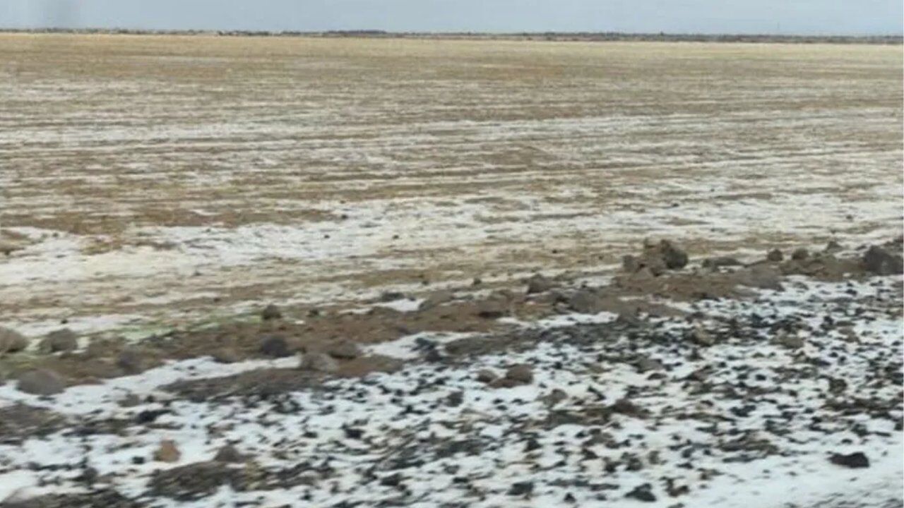 Şanlıurfa’da Beklenmedik Manzara Karacadağ Beyaza Büründü (2)