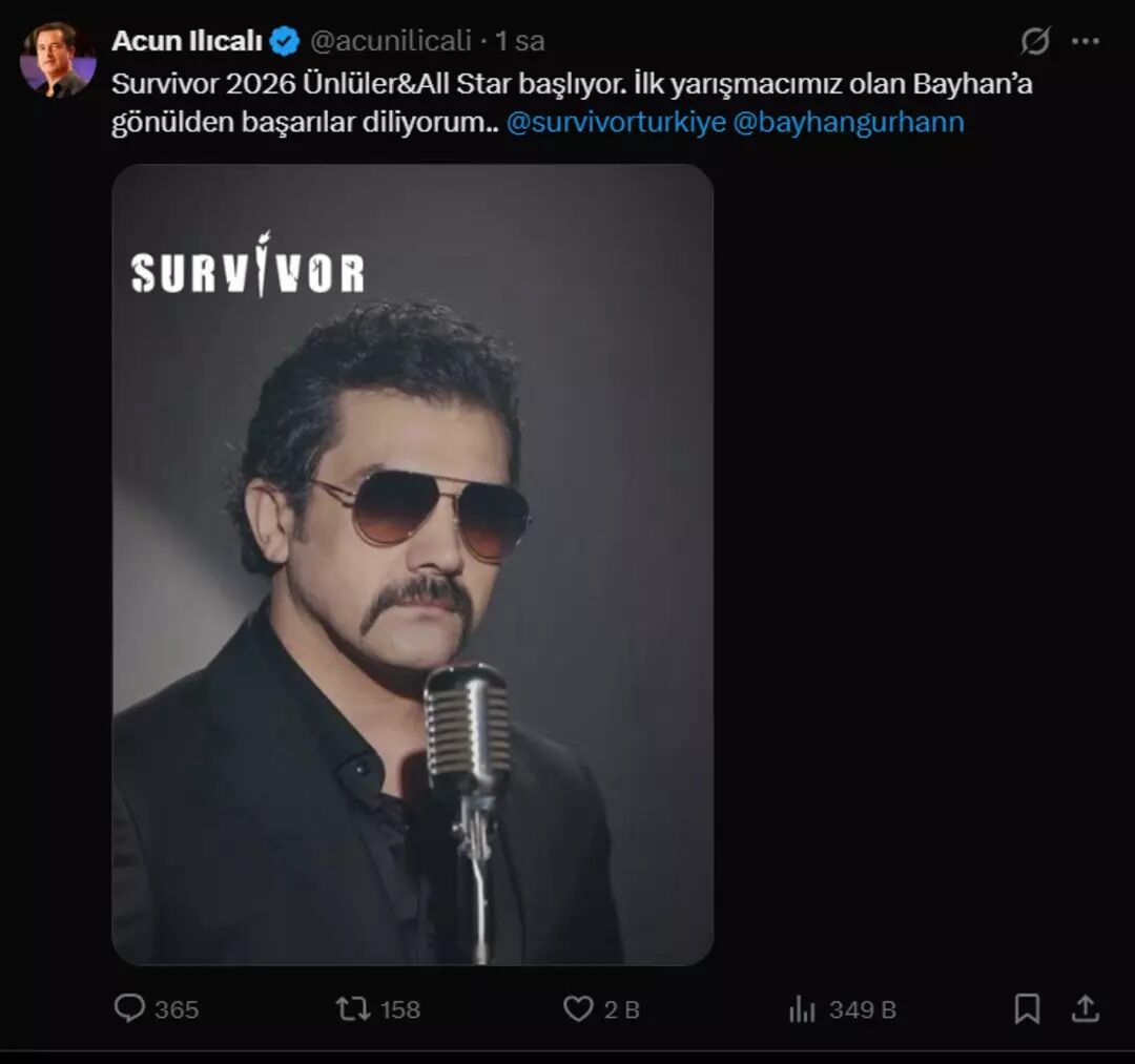 Survivor 2026 İlk Yarışmacısı Kim Bayhan Survivor 2026’Ya Katılacak Mı Hangi Takımda Olacak Survivor 2026 Ünlüler All Star Ne Zaman Başlayacak (4)