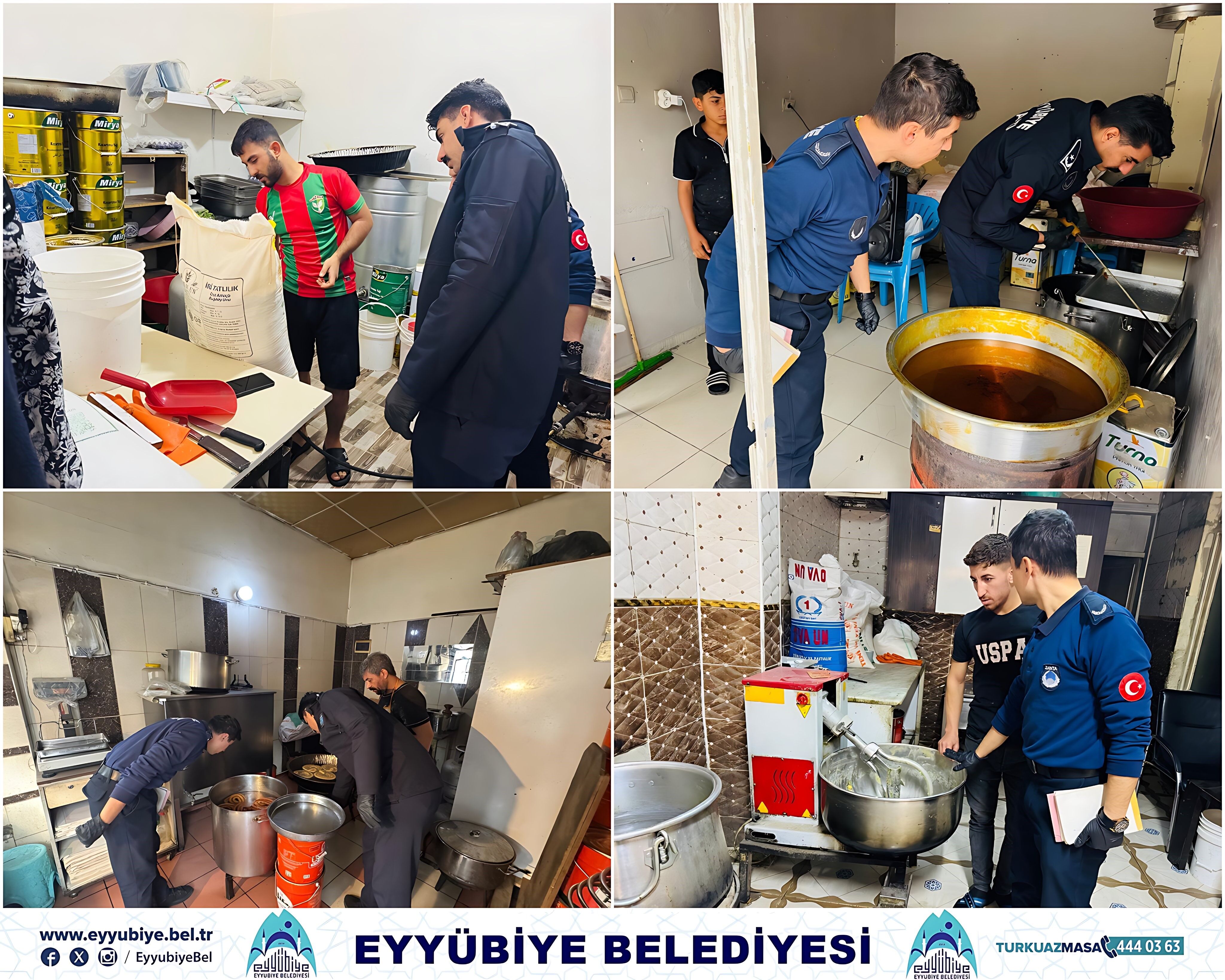 Eyyübiye Belediyesi Tatlıcılarda Hijyen Denetimi Yaptı