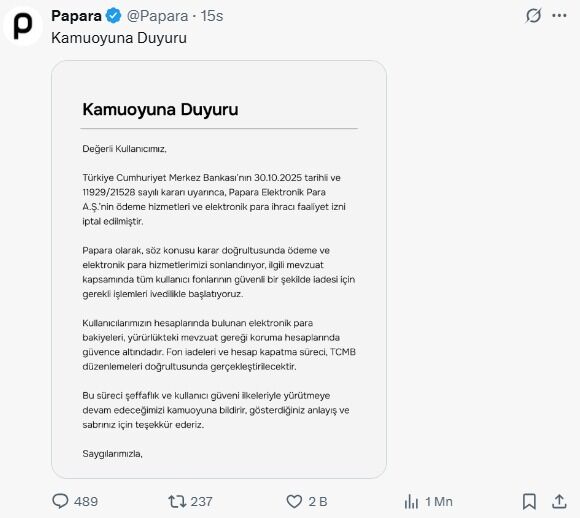 Papara Hesaplarındaki Paralar İade Edilecek Mi Merkez Bankası Kararı Sonrası Kullanıcılar Ne Yapacak (7)