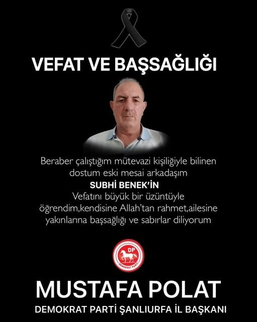 Suphi Benek Hayatını Kaybetti!