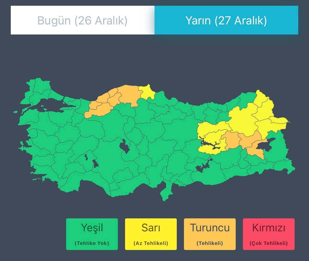 İçişleri Bakanlığı Paylaştı Meteorolojiden Bu Gece İçin Kritik Uyarı-1