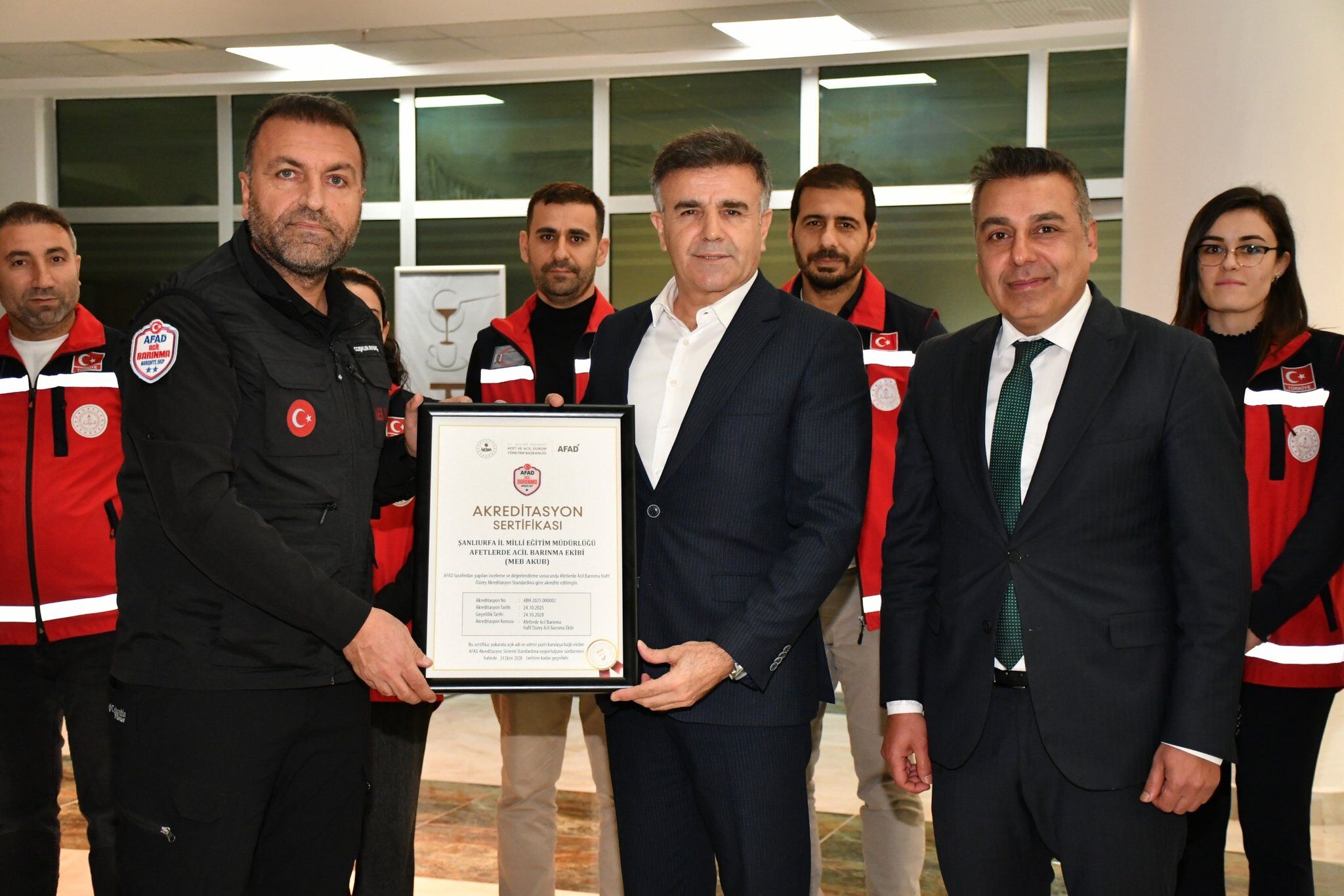 Şanlıurfa’da Meb Akub Ekibine Akreditasyon Sertifikası Verildi (1)