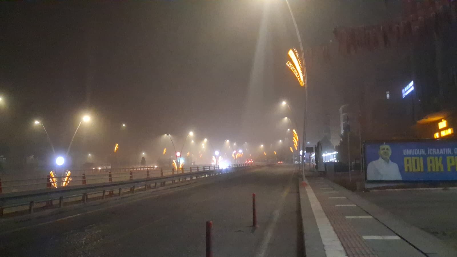 Şanlıurfa’da Yoğun Sis Hayatı Olumsuz Etkiledi (4)