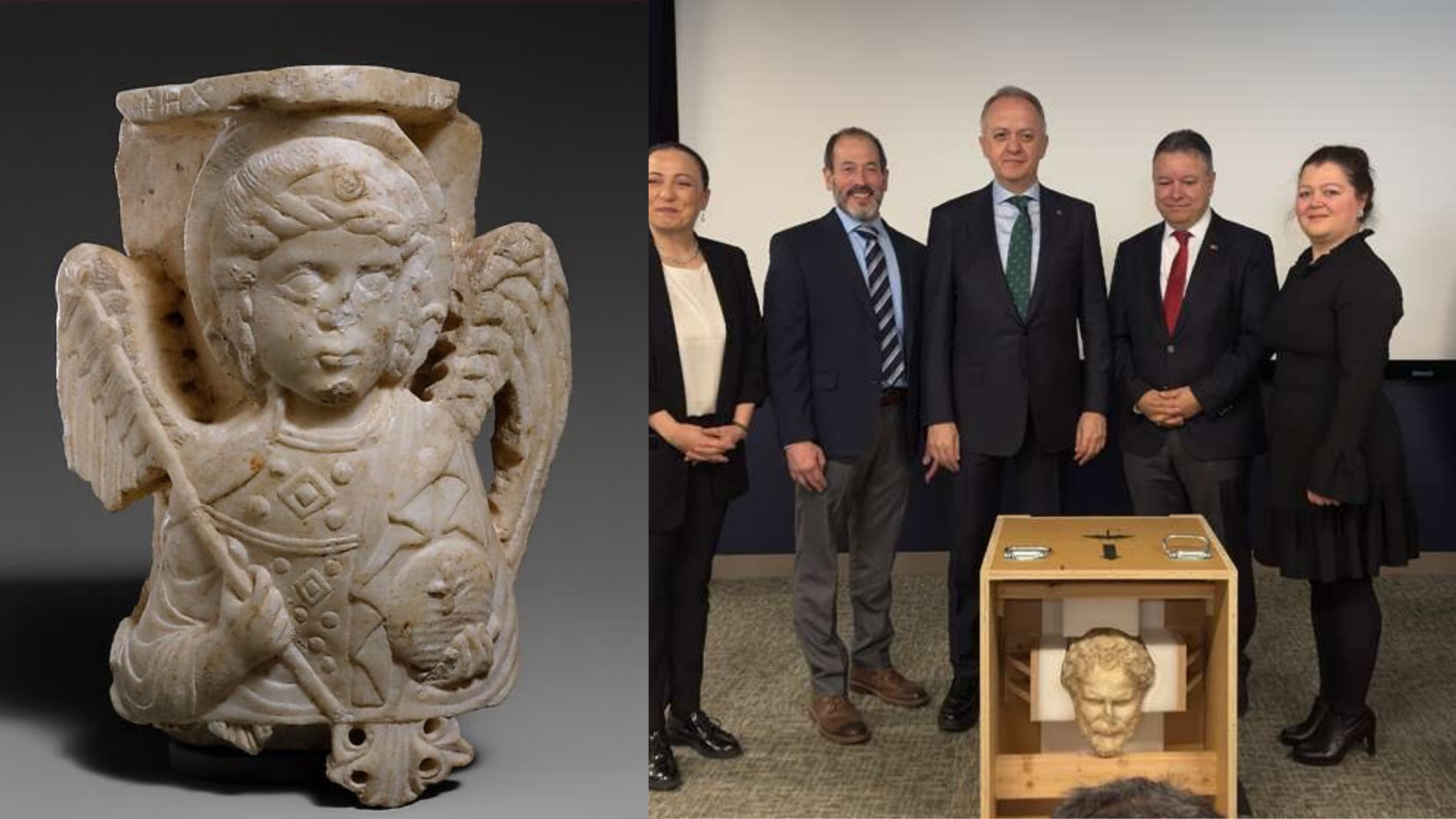 Yurt Dışına Kaçırılan Bronz İmparator Heykeli Türkiye’ye Getirildi-1