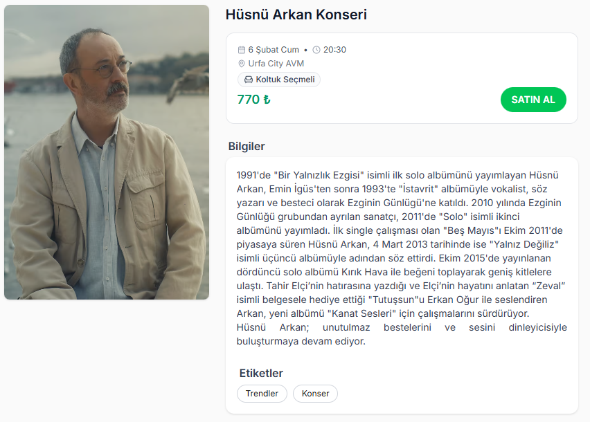 Hüsnü Arkan Şanlıurfa’da Konser Verecek (3)