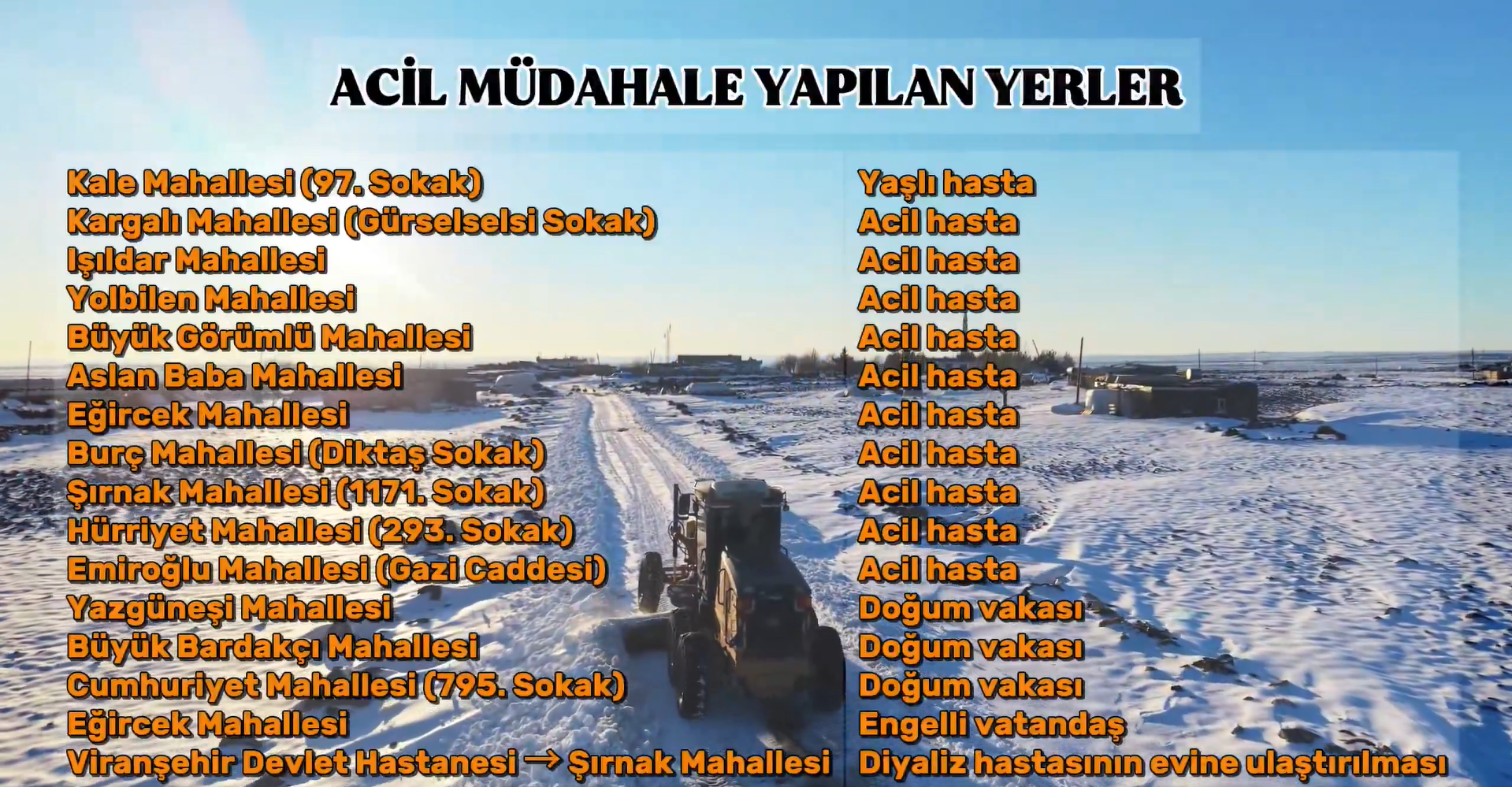 Karın En Zor Anlarında Viranşehir’de Neler Yaşandı (4)