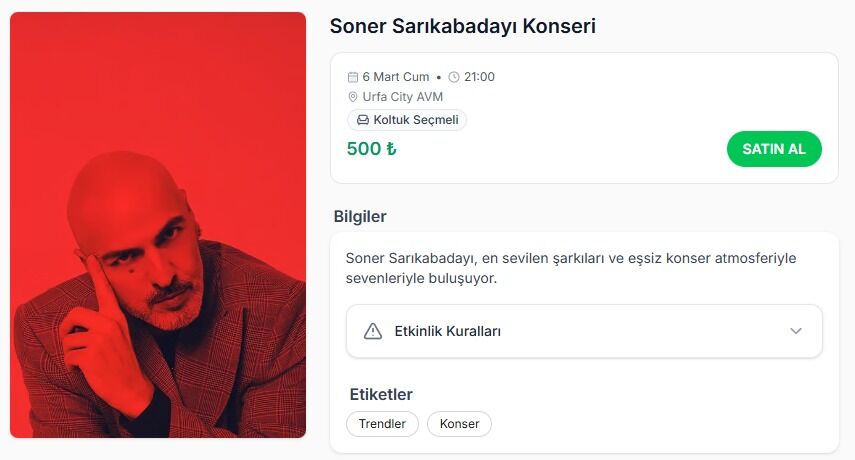 Şanlıurfa Bu Konseri Konuşacak Soner Sarıkabadayı Geliyor (5)