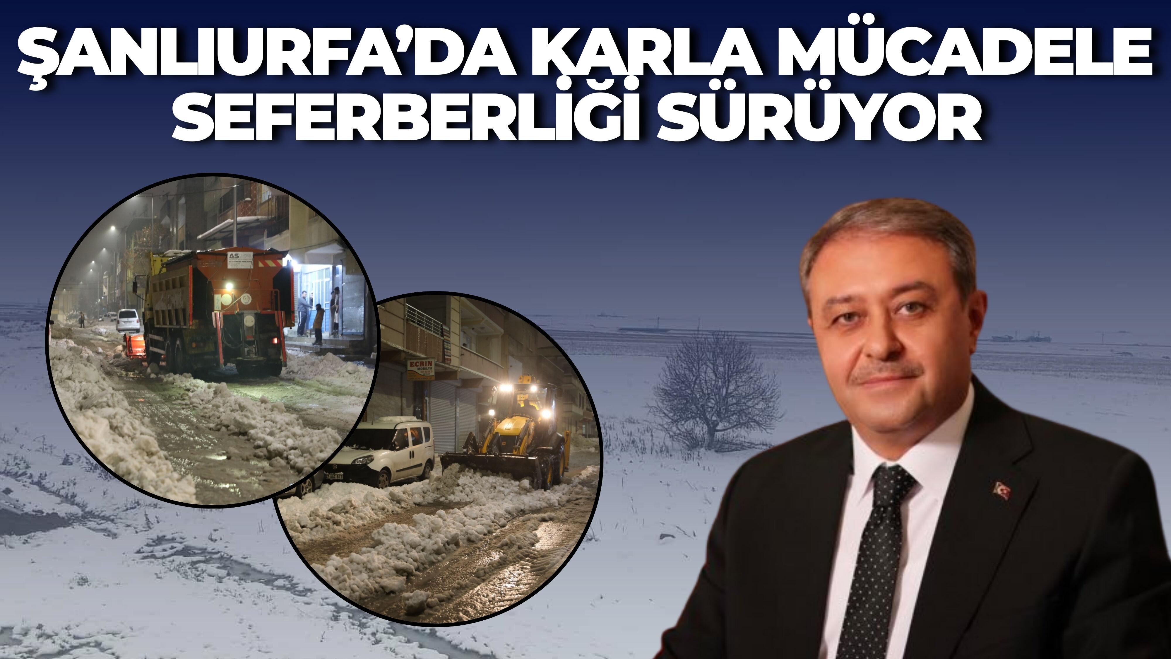 Şanlıurfa Valisi Hasan Şıldak, Karla Mücadele Eden Ekipleri Unutmadı (1)