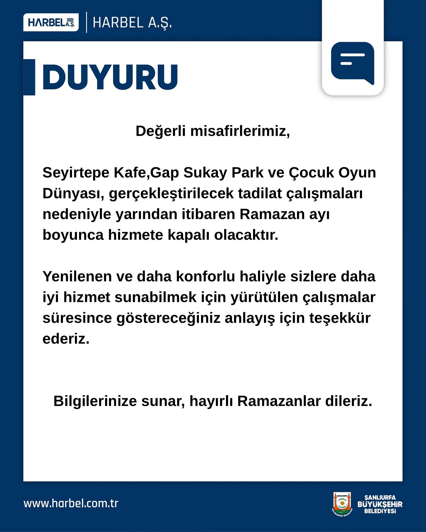 Şanlıurfa’nın Popüler Mekanlarında Büyük Değişim Başlıyor
