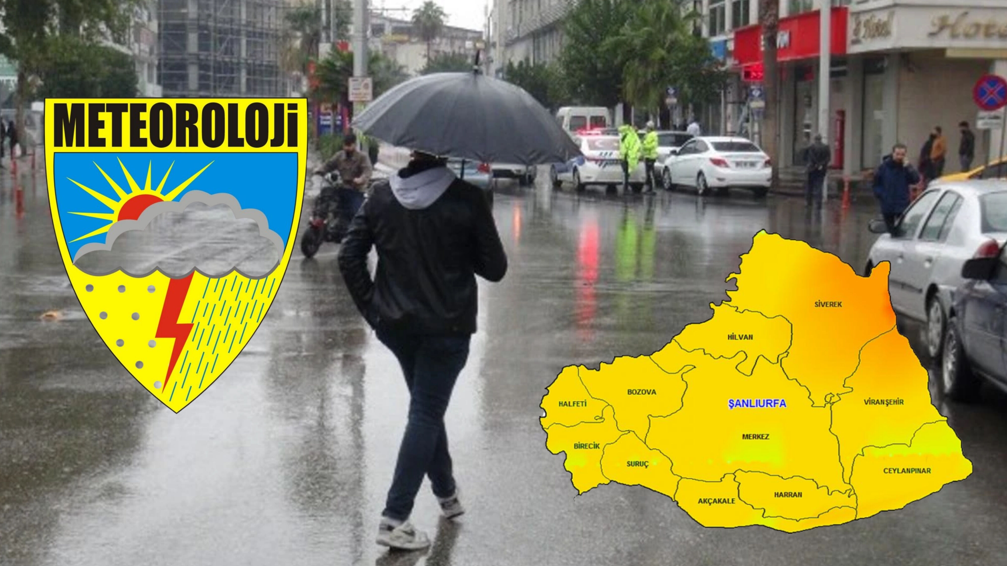 Şanlıurfa'da Sağanak Yağış Uyarısı