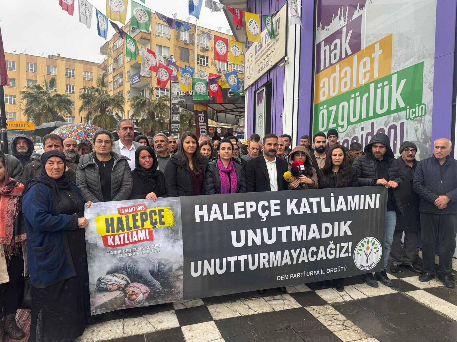 Halepçe Katliamı’nın 38. Yılında Dem Parti Urfa İl Örgütünden Basın Açıklaması