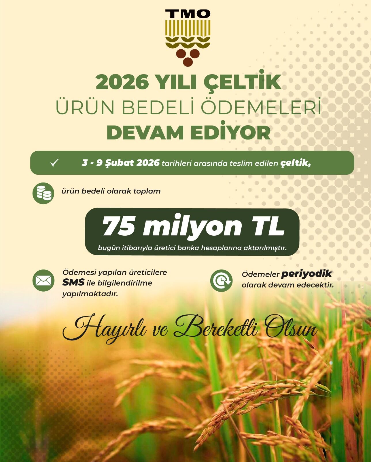 “Hayirli Ve Bereketli̇ Olsun”