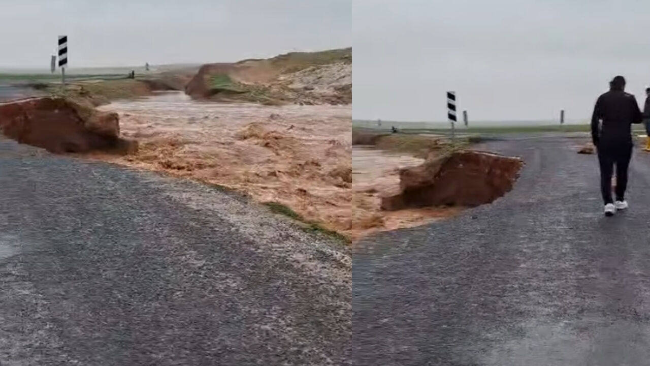 Şanlıurfa Harran'da Sel Sonrası Toprak Kayması! (5)