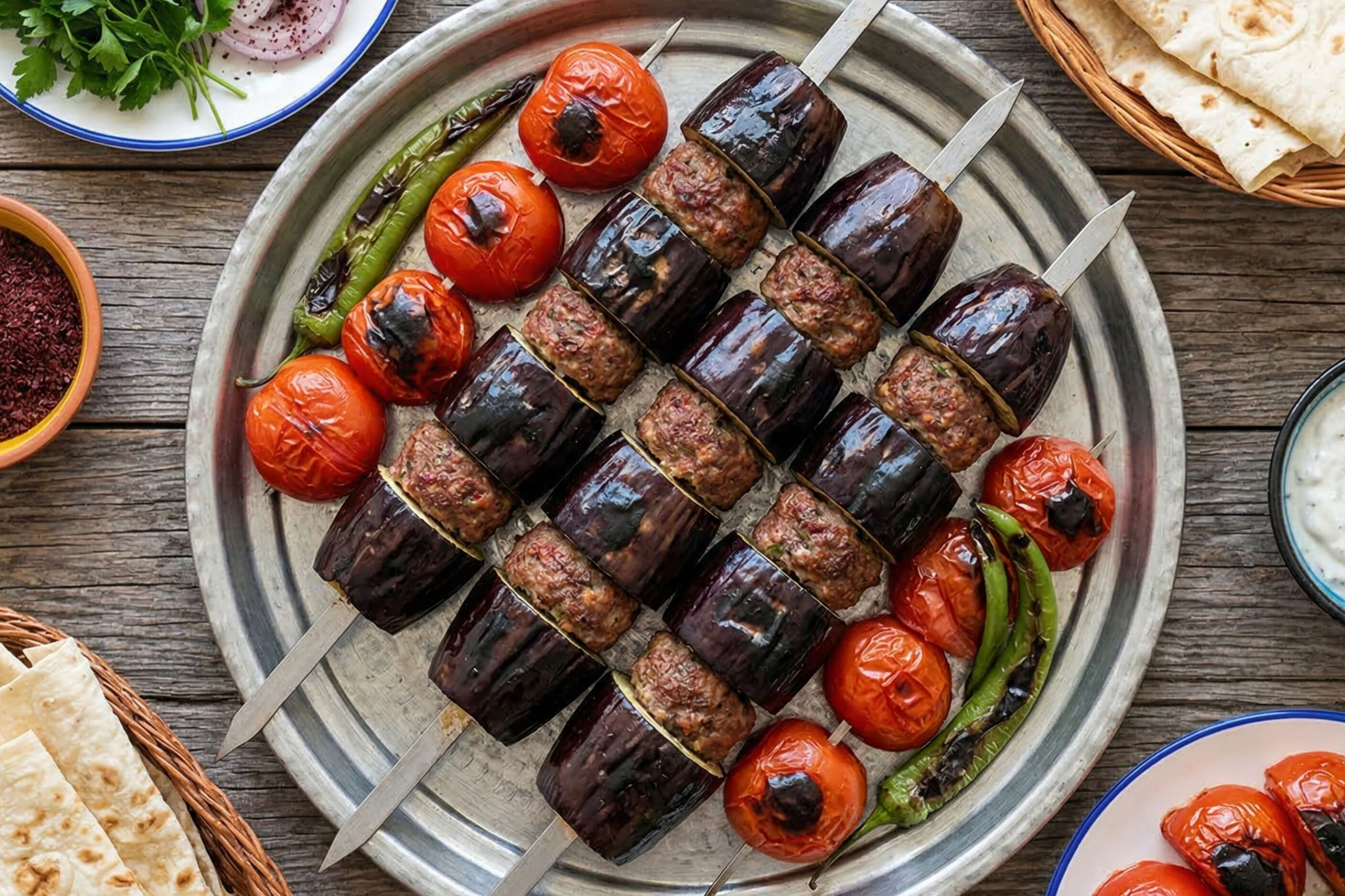 Urfa Usulü Orijinal Patlıcan Kebabı Tarifi Fırında Ve Tepside Yapım Aşamaları, Püf Noktaları Ve Tüm Detaylar (2)