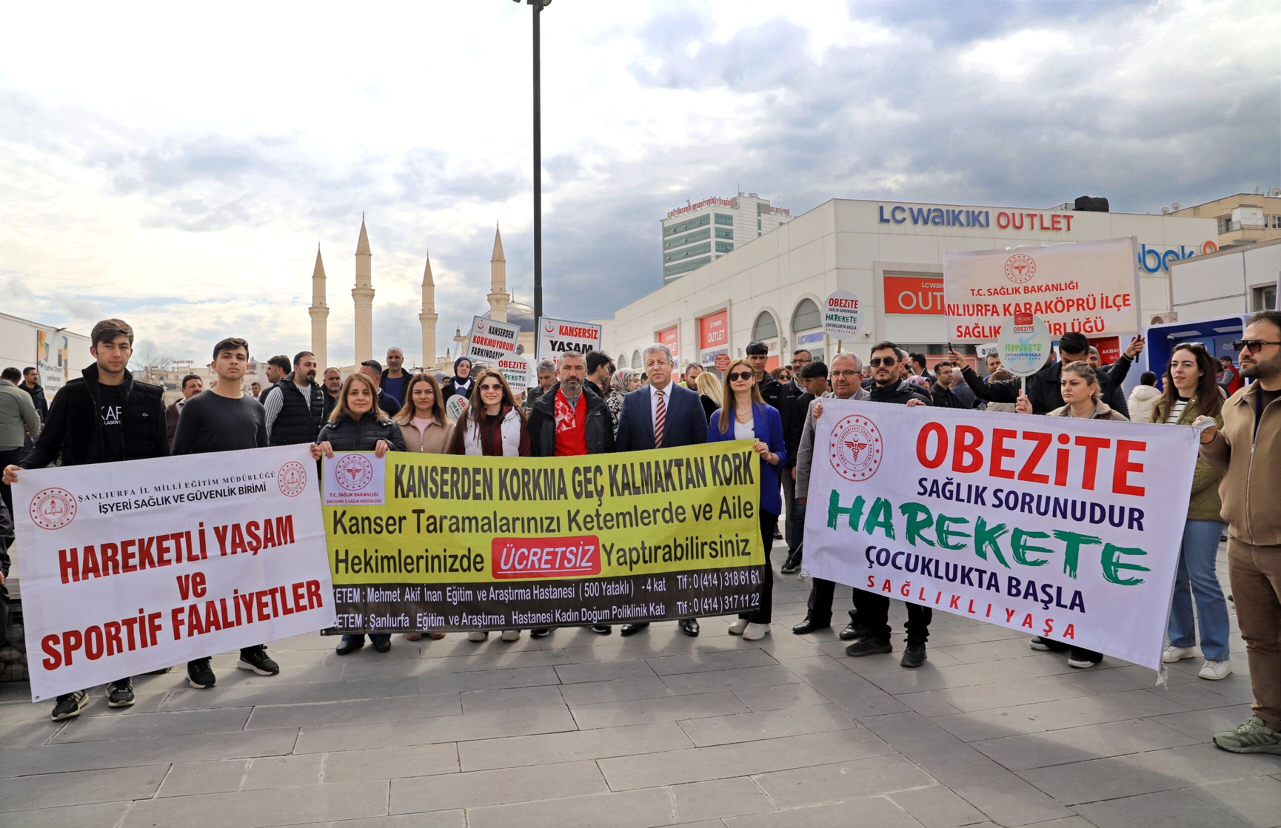 Şanlıurfa’da Dünya Sağlık Günü İçin Farkındalık Yürüyüşü-1