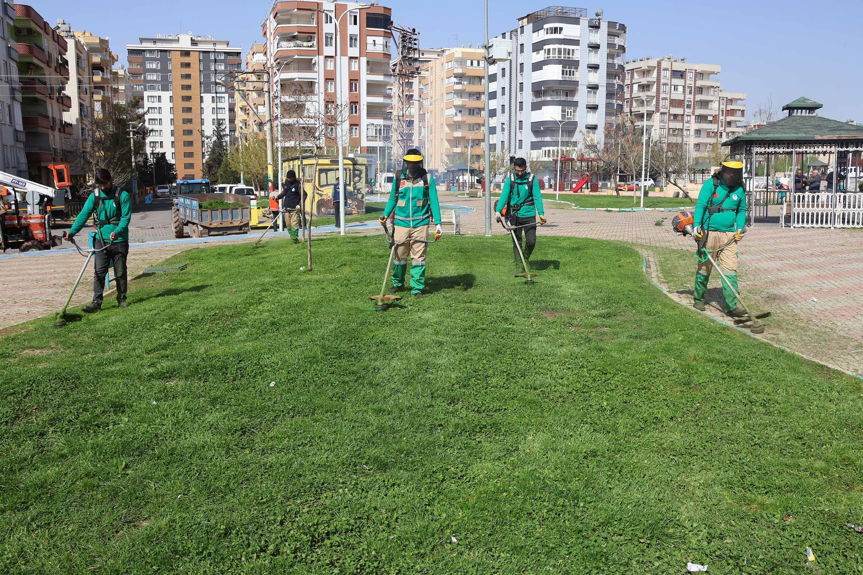 Hali̇li̇ye Beledi̇yesi̇’nden Park Ve Yeşi̇l Alanlarda Bakim Seferberli̇ği̇ (2)