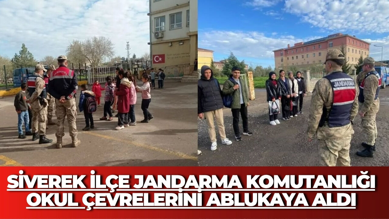 Siverek İlçe Jandarma Komutanlığı Okul Çevrelerini Ablukaya Aldı (1)