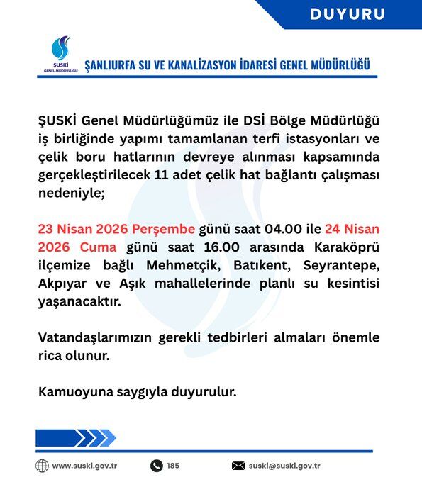 Şuski̇’den Vatandaşlara Uyari