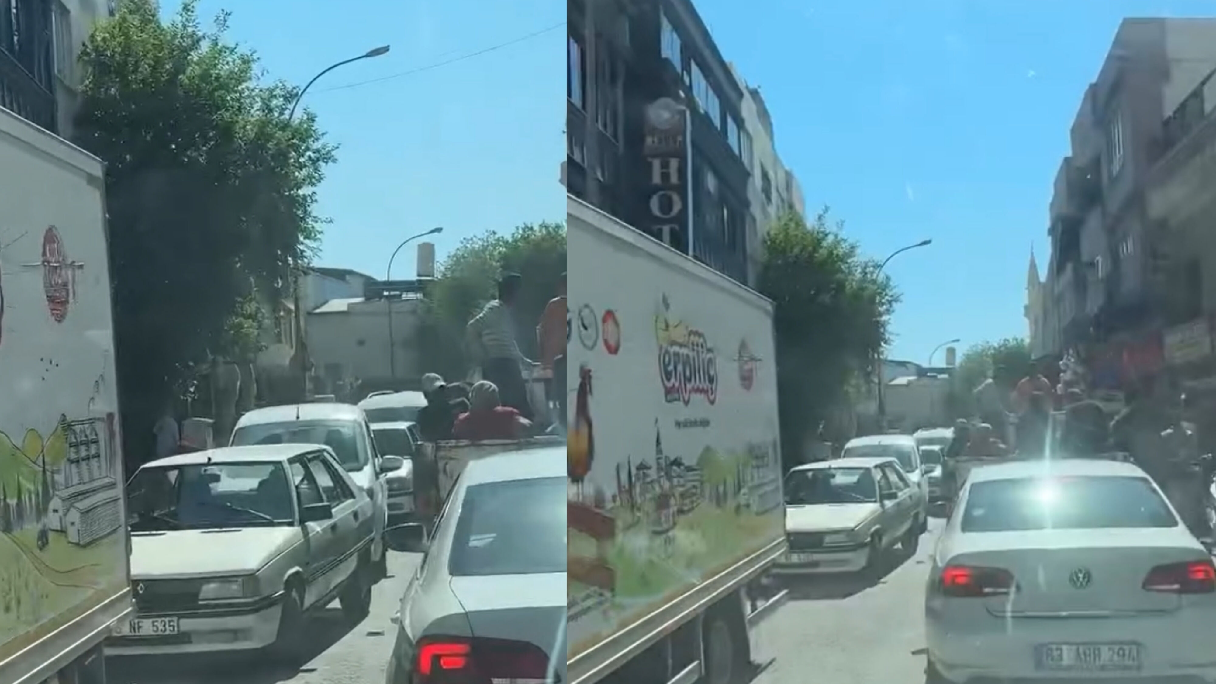 Eyyübiye Ticari Araç Trafiği Tıkadı (1)