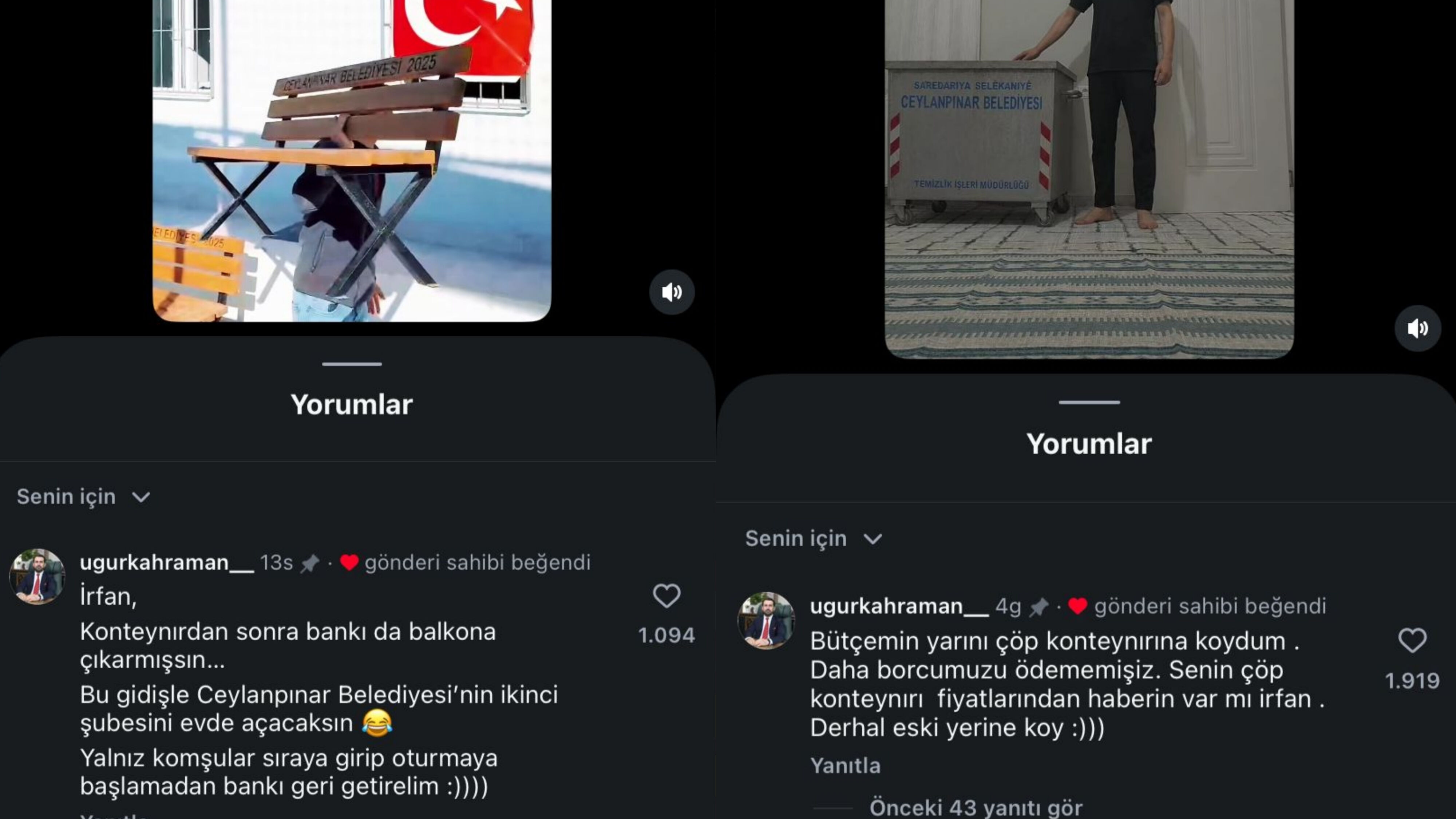 Şanlıurfa’da Akımın Böylesi Görülmedi Çöp Kutusunu Eve Koydu, Belediye Başkanının Cevabı Olay Oldu (2)-1
