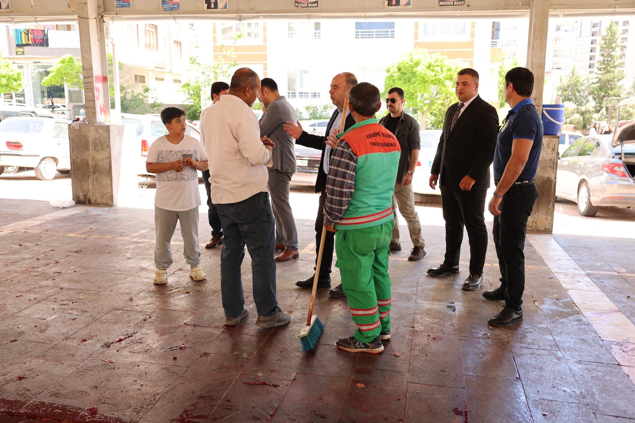Şanlıurfa’da Kurban Kesim Yerleri Tek Tek Dezenfekte Ediliyor (10)