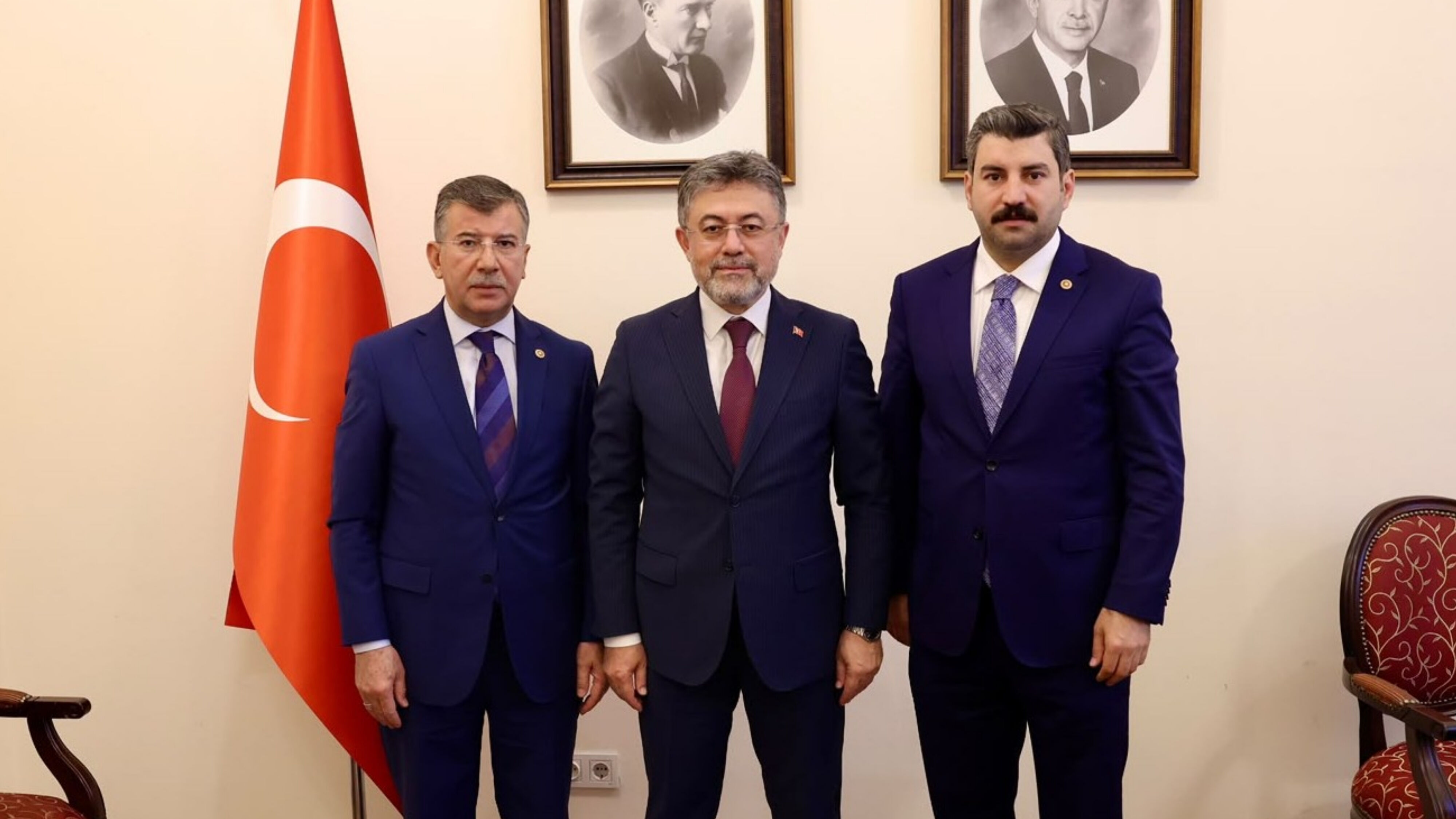 Ak Parti Şanlıurfa Milletvekili İbrahim Eyyüpoğlu Milletvekili Mahmet Ali Cevheri Ile Birlikte, Tarım Ve Orman Bakanı İbrahim Yumaklı’yı Ziyaret Etti (1)