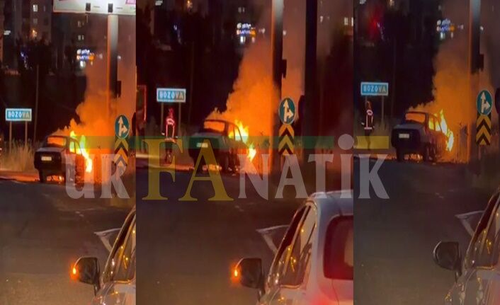 Bozova'da Araç Yangını