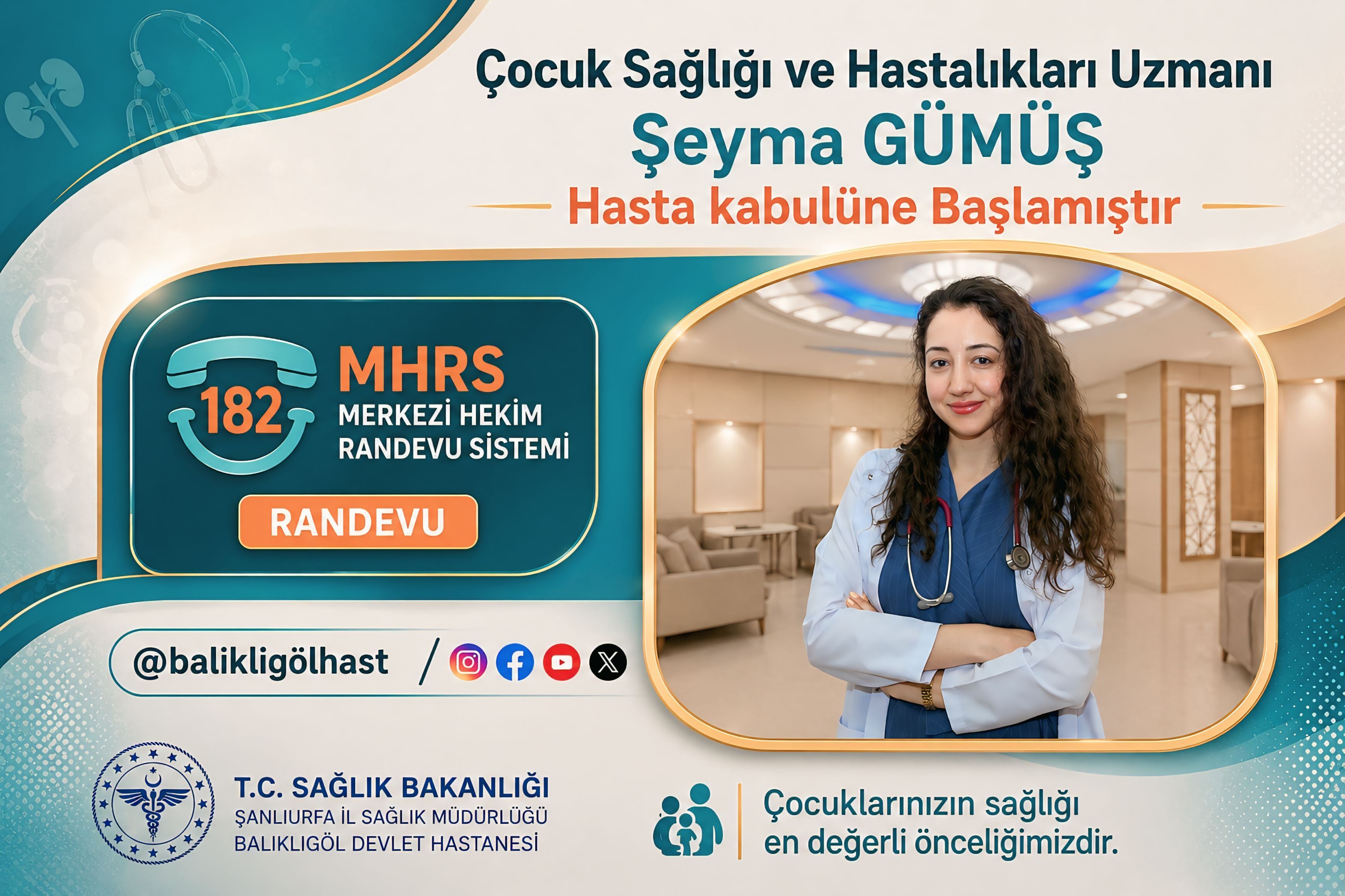 Doktor Şeyma Gümüş Balıklıgöl Devlet Hastanesinde Göreve Başladı