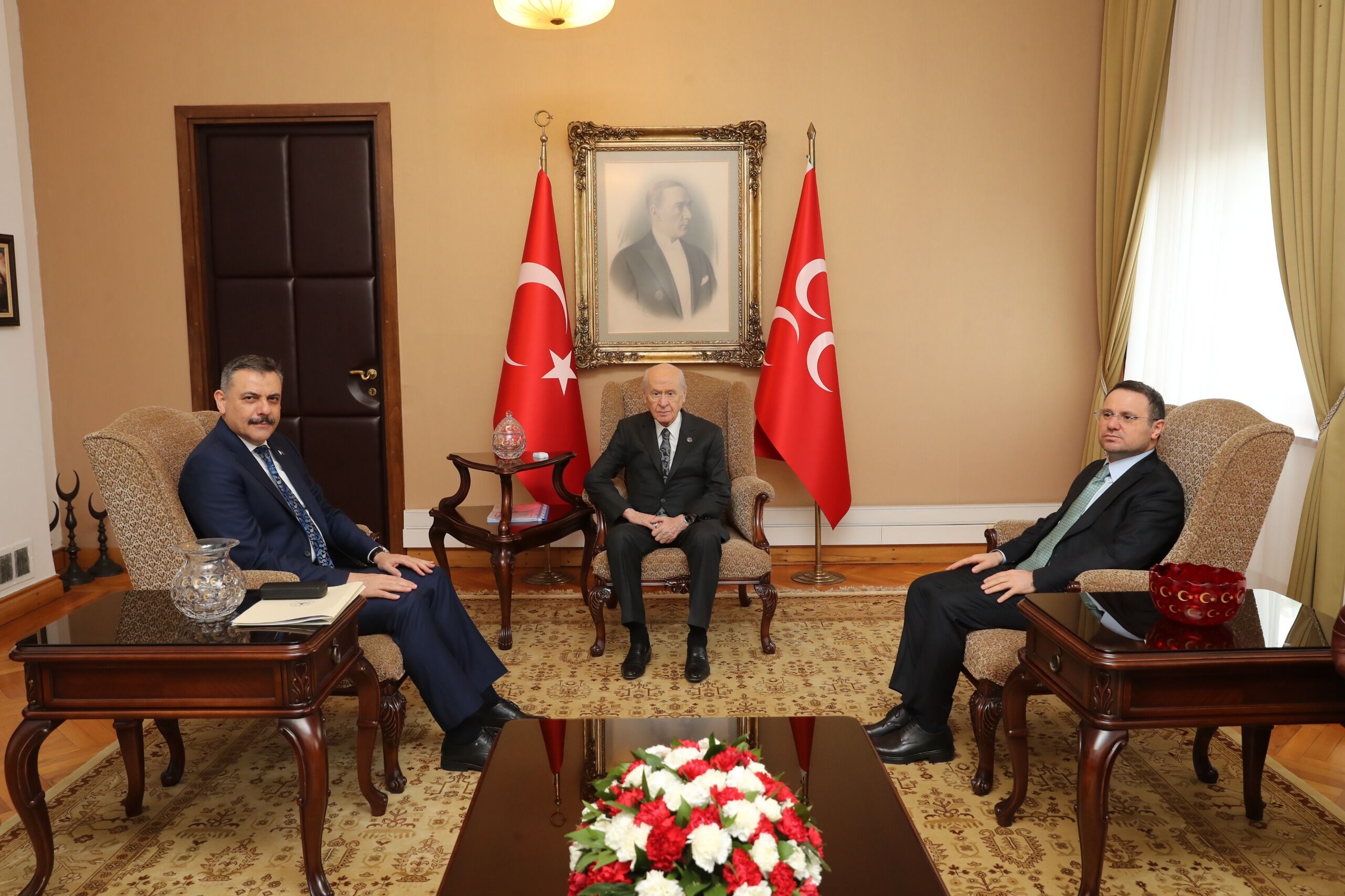 İçişleri Bakanı Mustafa Çiftçi'den Devlet Bahçeli'ye Ziyaret