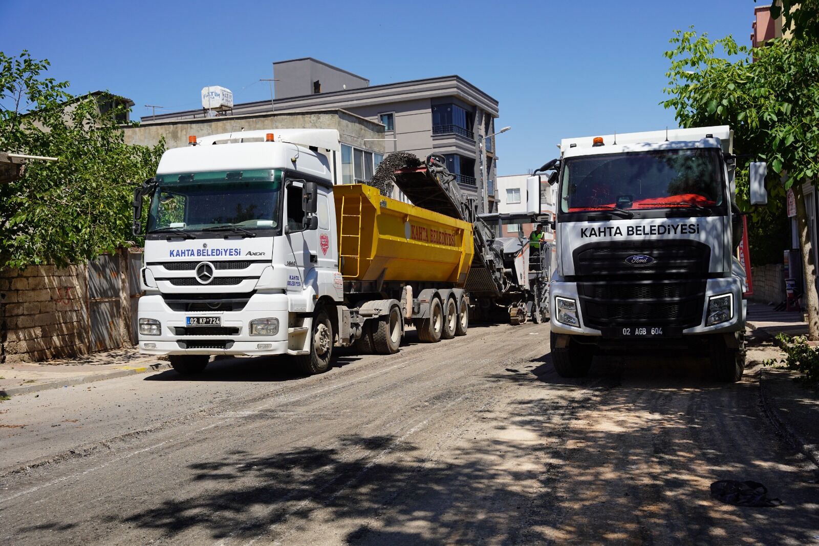Kahta’nın Ana Arteri Atatürk Caddesi Yenileniyor (1)