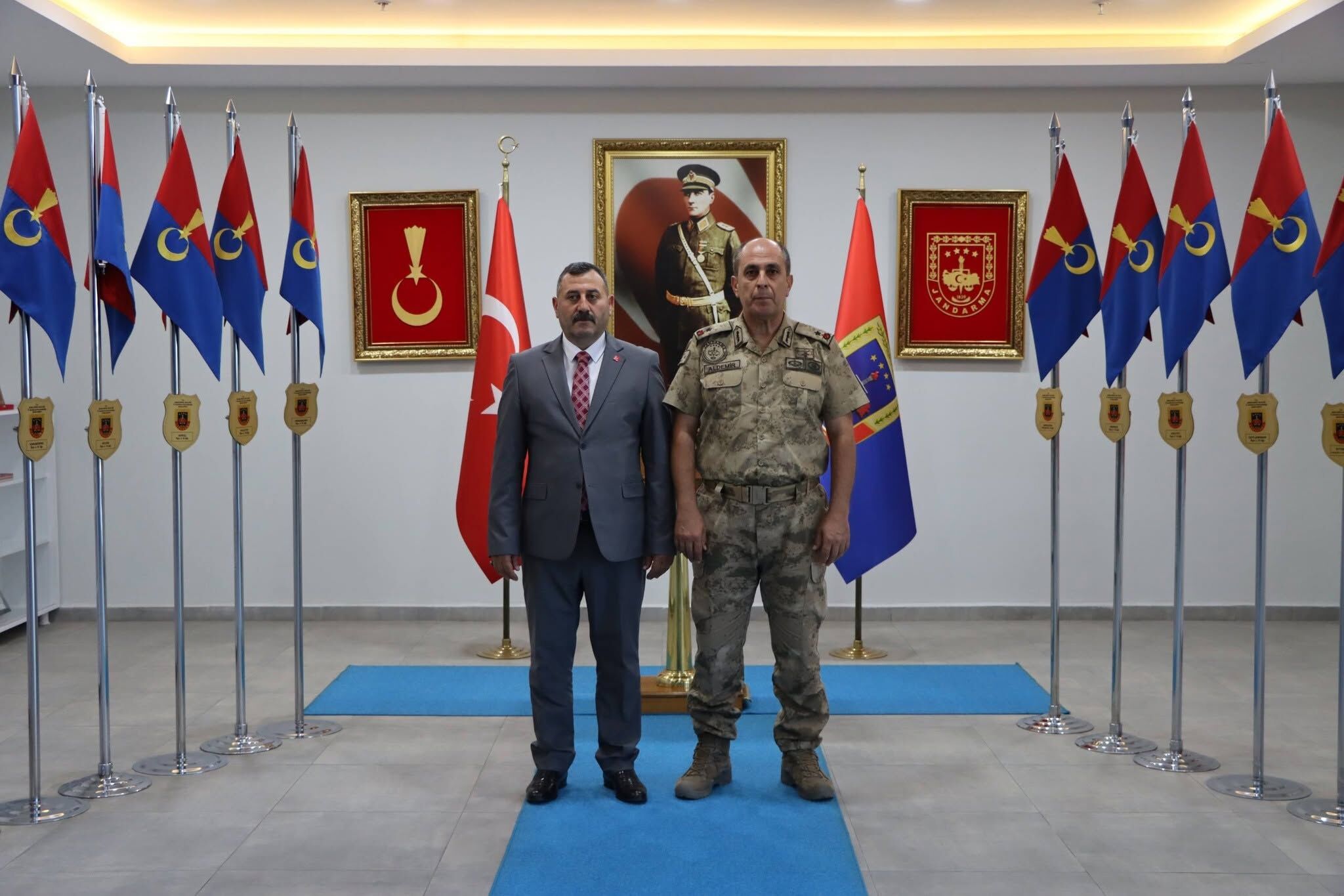 Osman Mutlu Ve Mhp Heyeti Ali Naci Aldemir Ile Atilla Aksoy’u Makamında Ziyaret Etti (1)