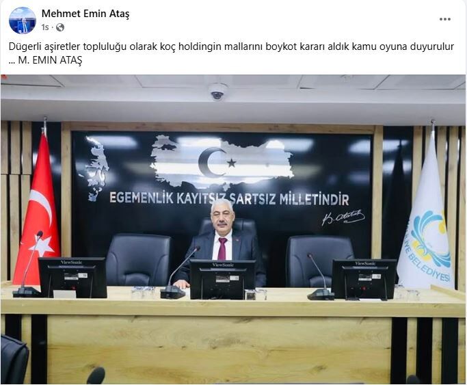Şanlıurfa Düger Aşireti Koç Holding Boykot Kararı (1)