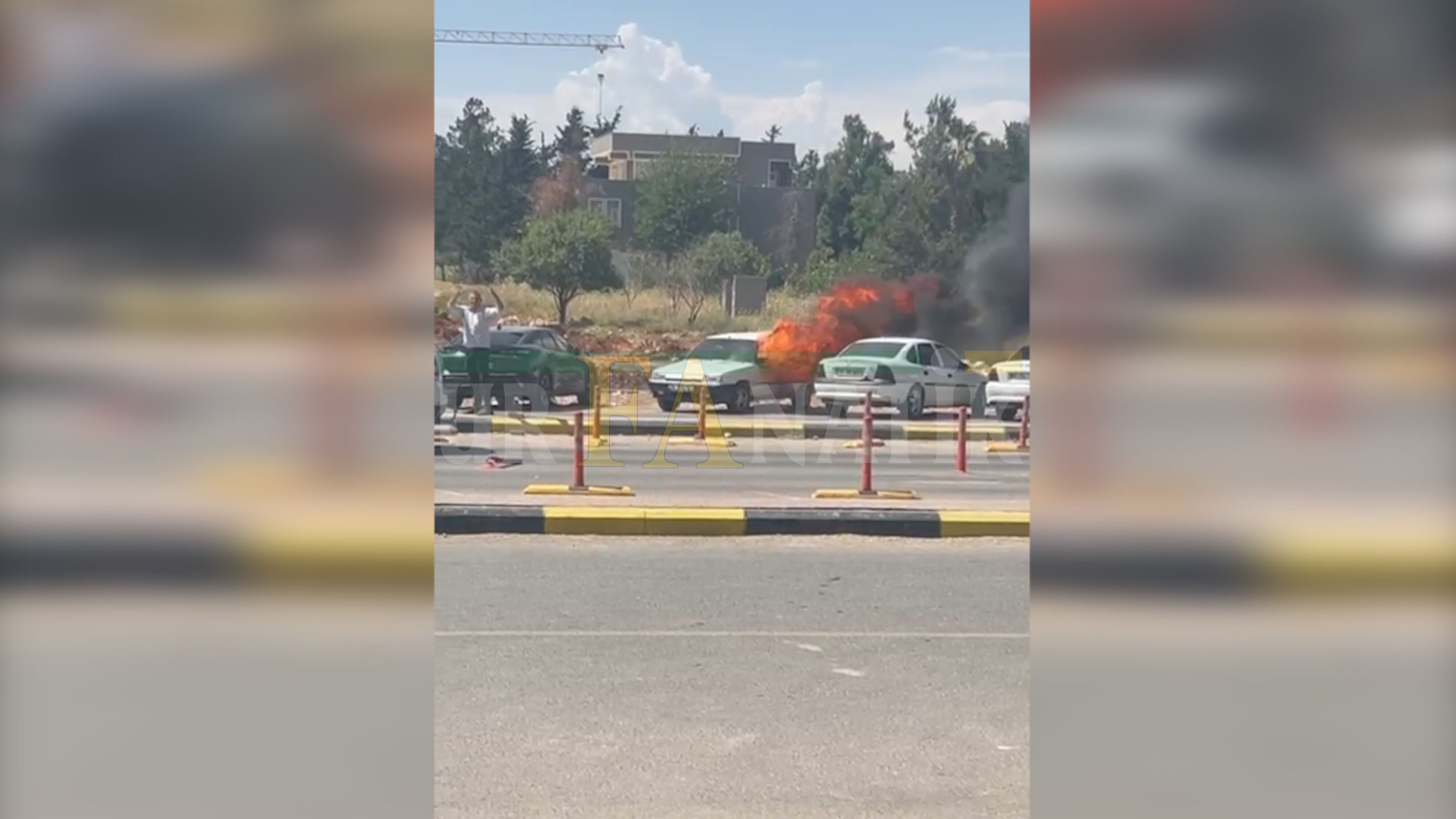 Şanlıurfa Eğitim Ve Araştırma Hastanesi Otoparkında Korkutan Yangın