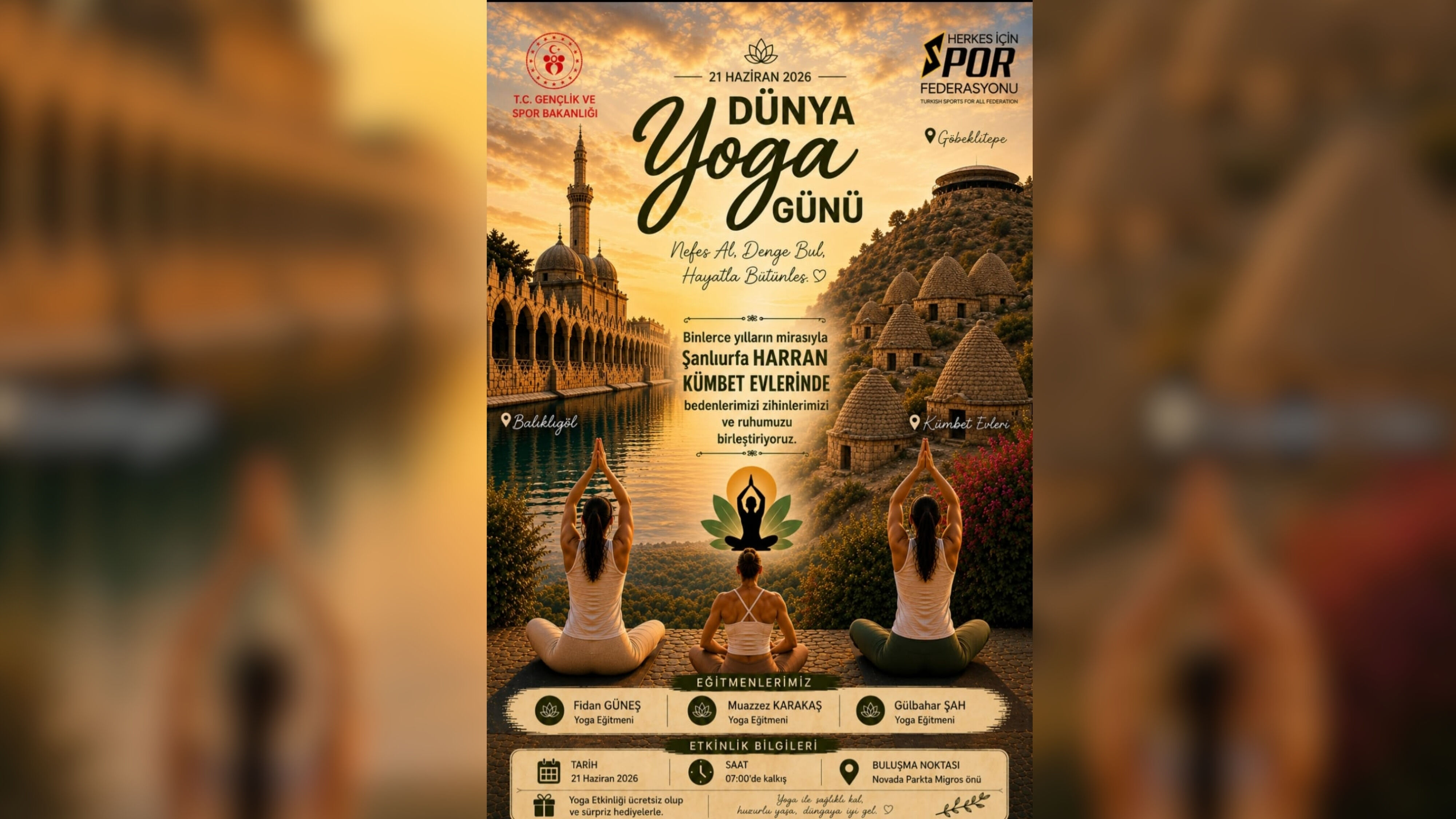 Şanlıurfa’da Dünya Yoga Günü Etkinliği Düzenlenecek (2)