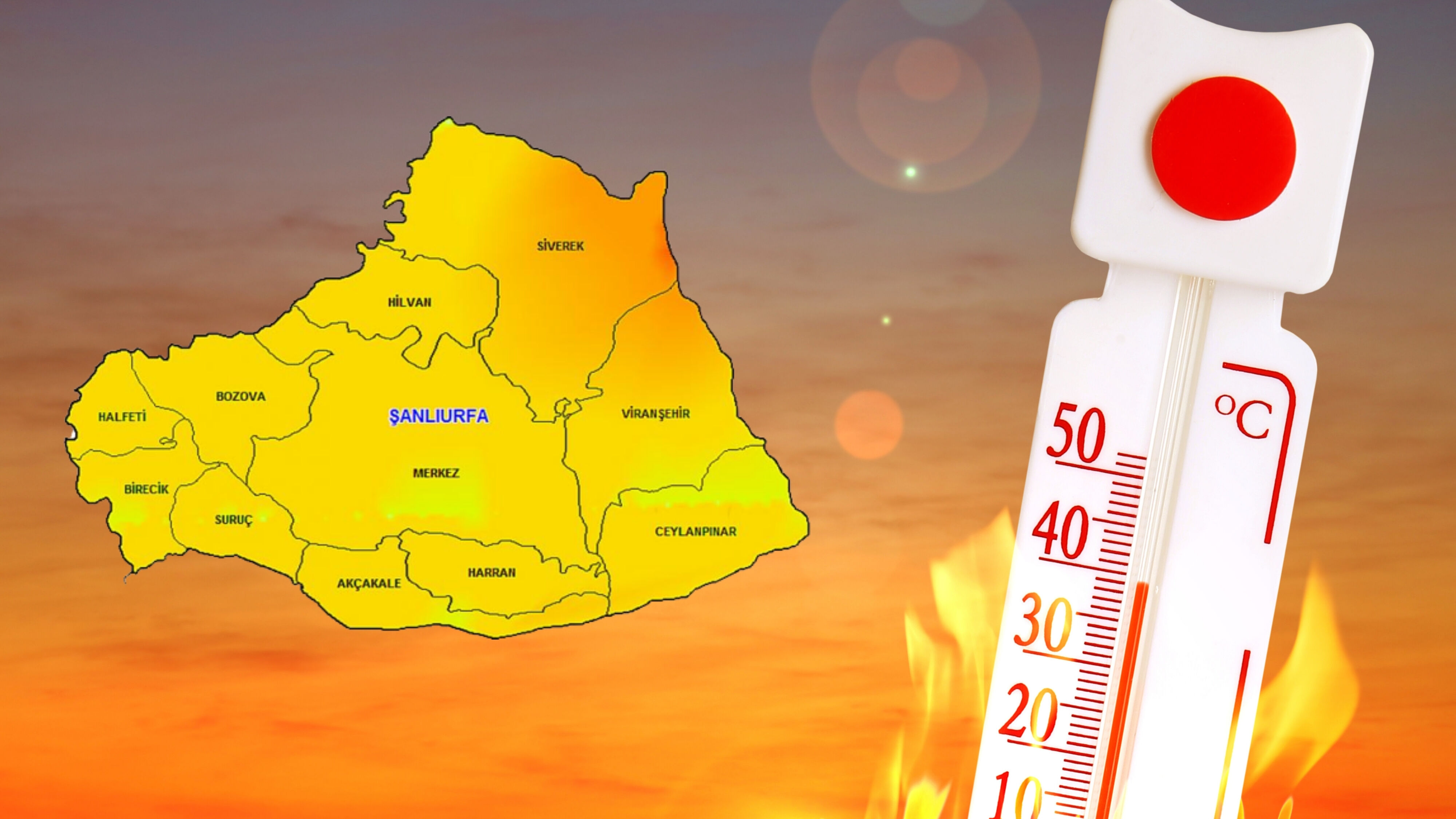 Şanlıurfa’da Sıcaklık Haritası Değişti