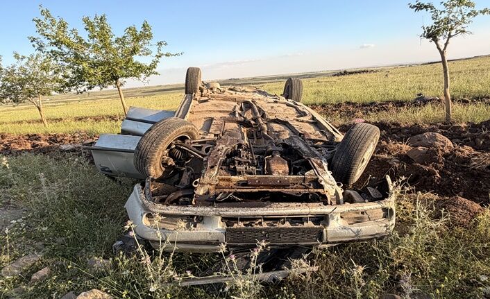 Siverek Kahta Yolunda Trafik Kazası (1)