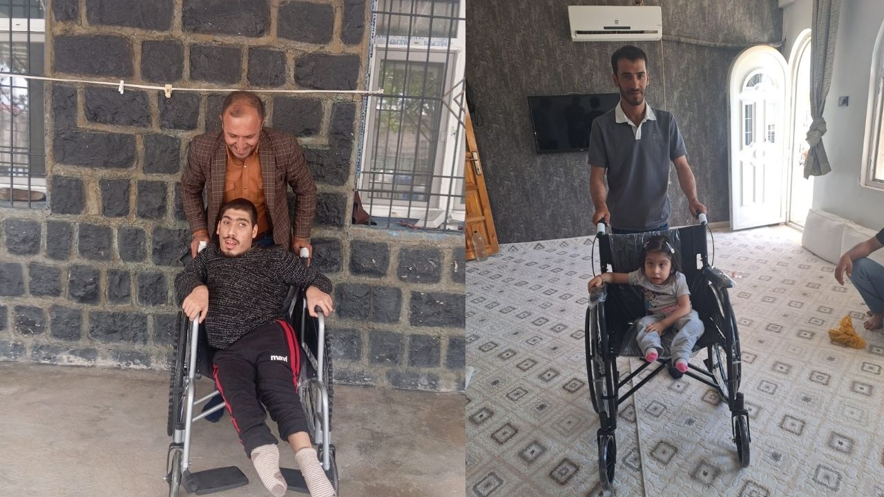 Siverek'te Engelli Vatandaşlara Tekerlekli Sandalye Desteği
