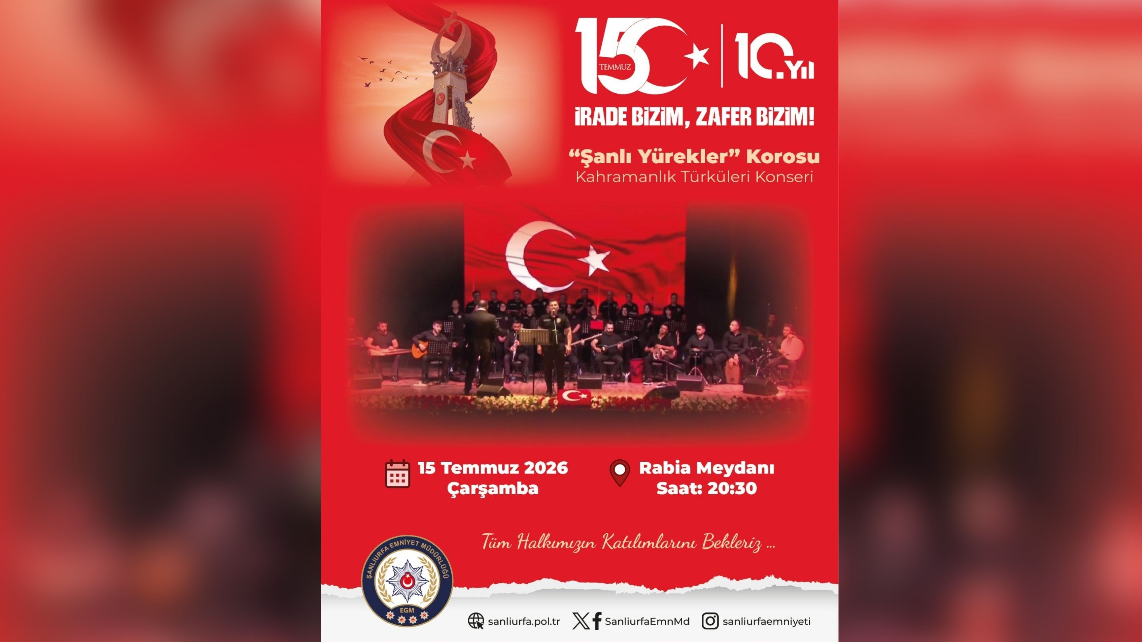 15 Temmuz Konser Daveti Atilla Aksoy