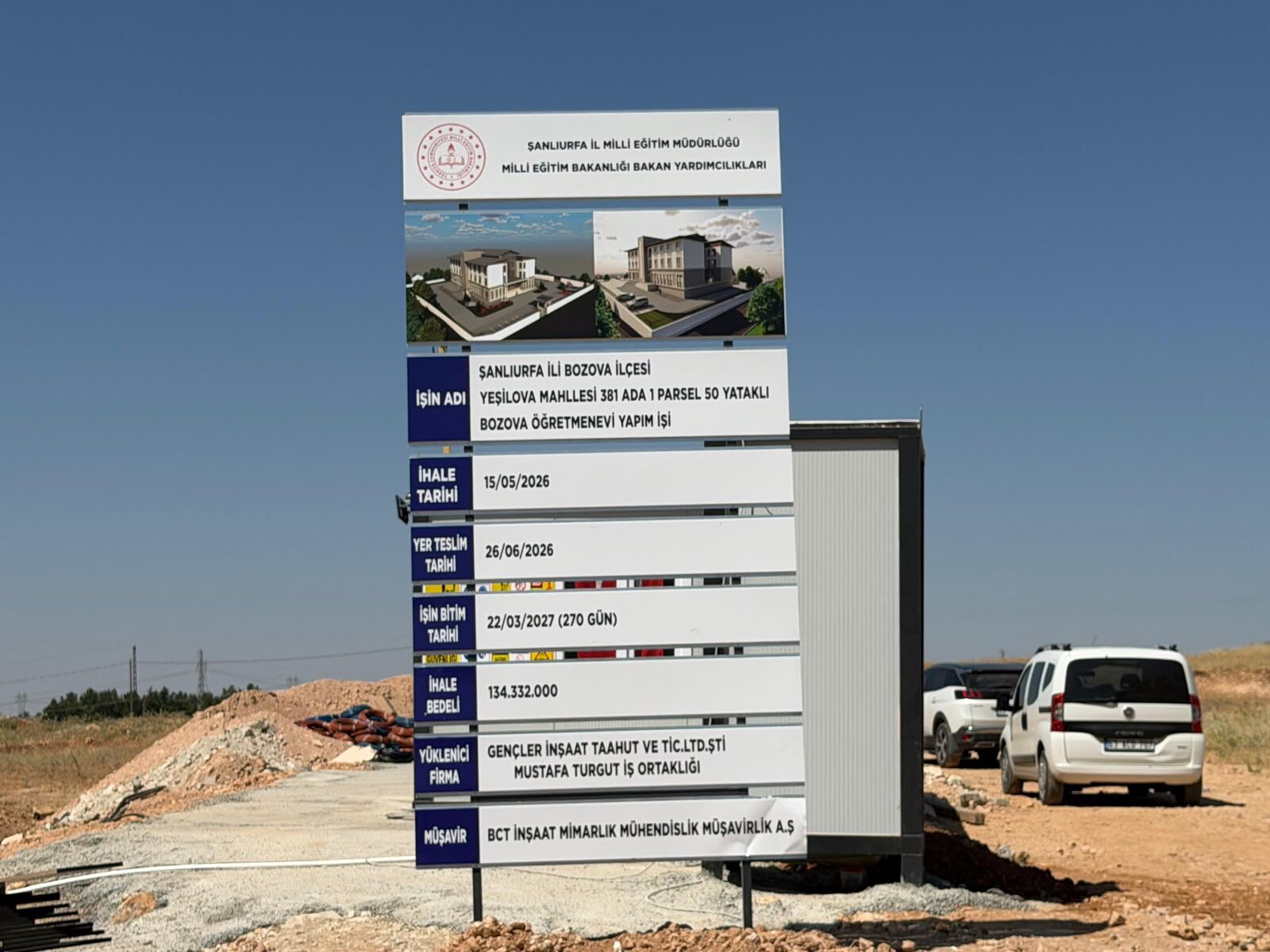 Bozova Öğretmen Evi Temeli Atıldı 2