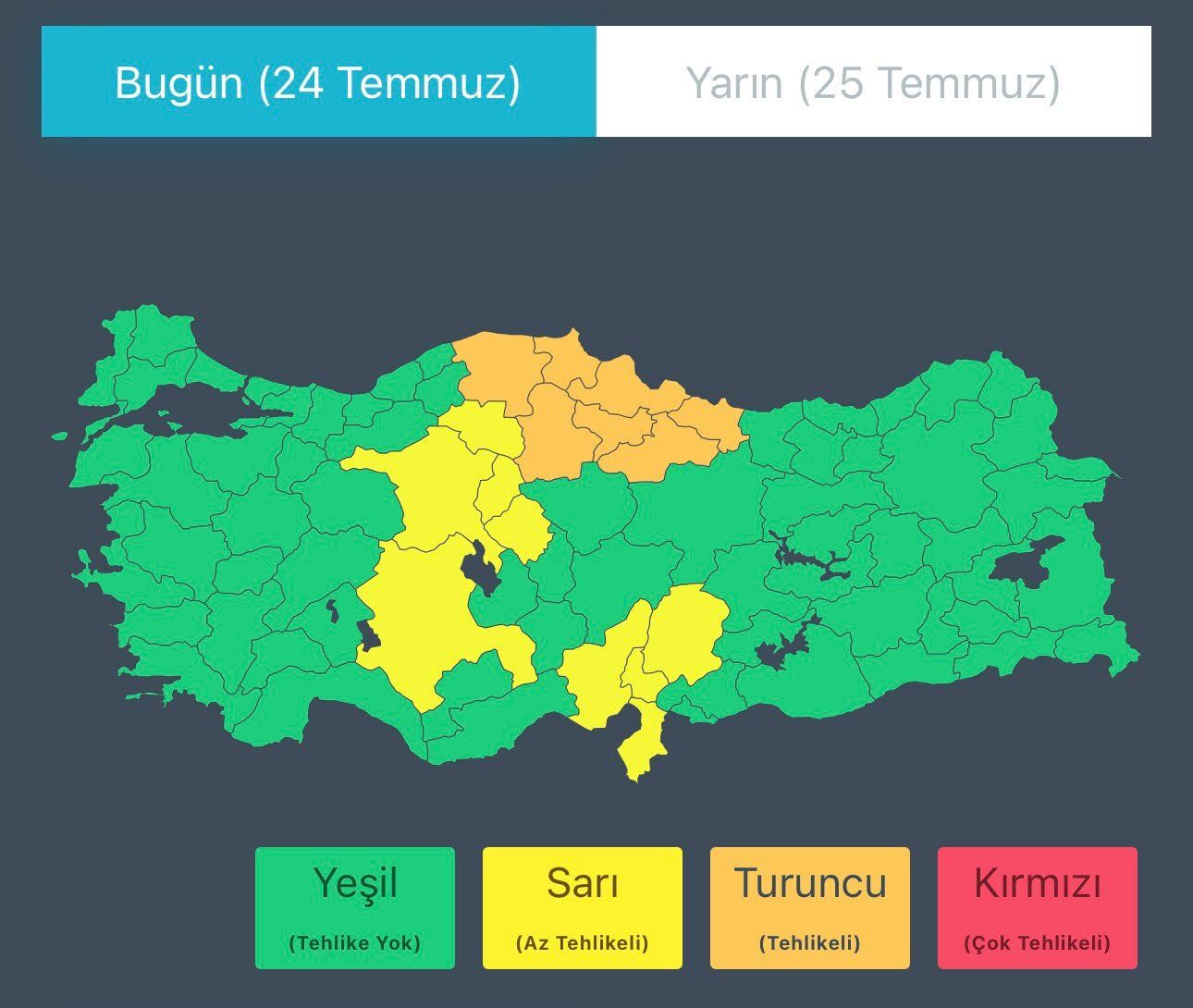 Meteoroloji Haritayı Güncelledi: Bu Bölgelerde Şiddetli Yağış Bekleniyor
