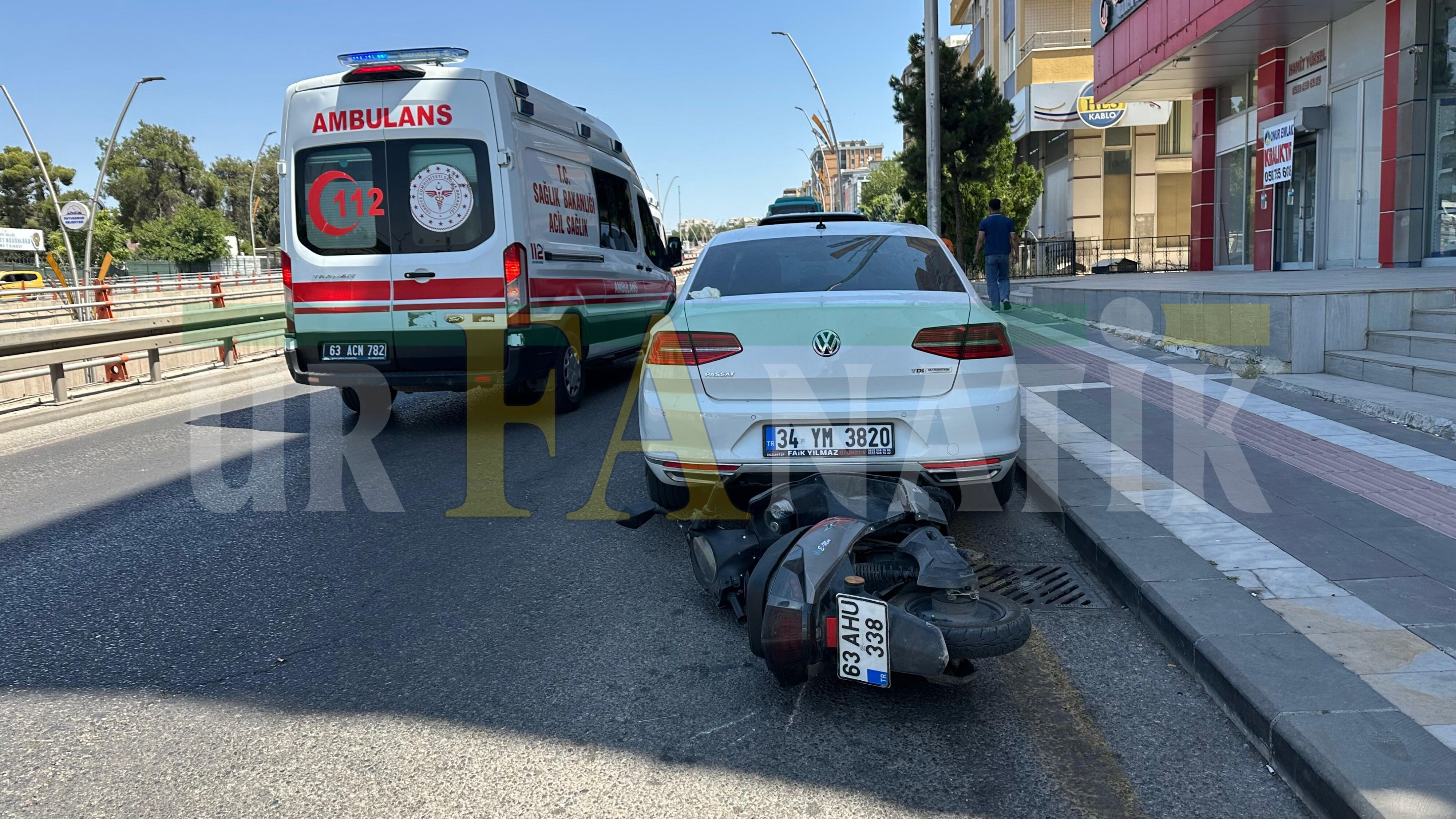 Haliliye’de Feci Motosiklet Kazası! 2 Kişi Yaralandı