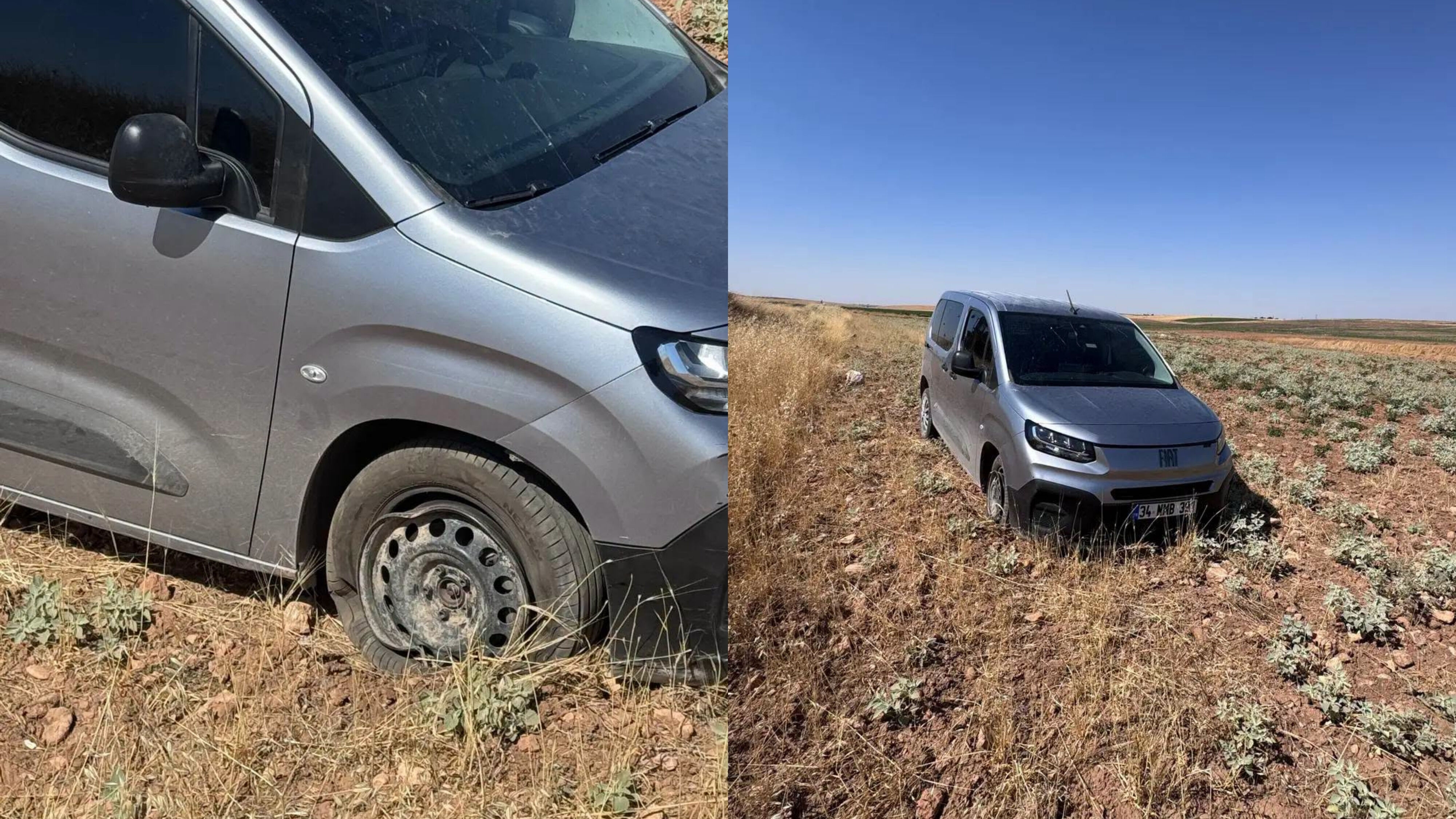 Harran’da Otomobil Tarlaya Savruldu-1