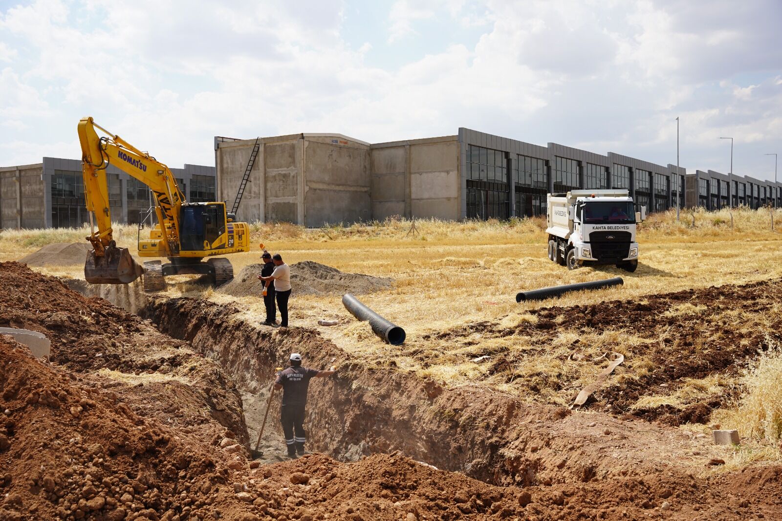 Kahta Oto Galericiler Sitesi Altyapı Çalışmaları Başladı (3)