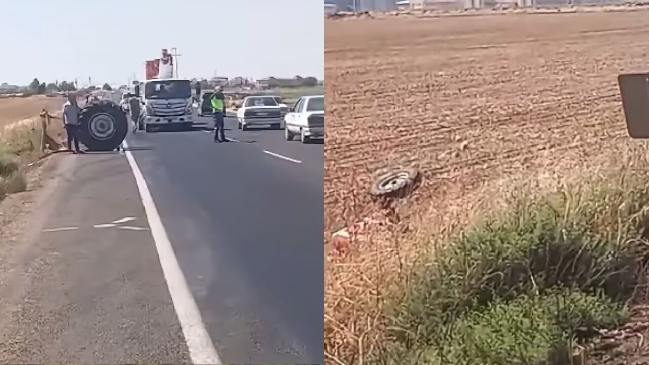 Şanlıurfa'da Feci Kaza Traktör İkiye Bölündü! (4)