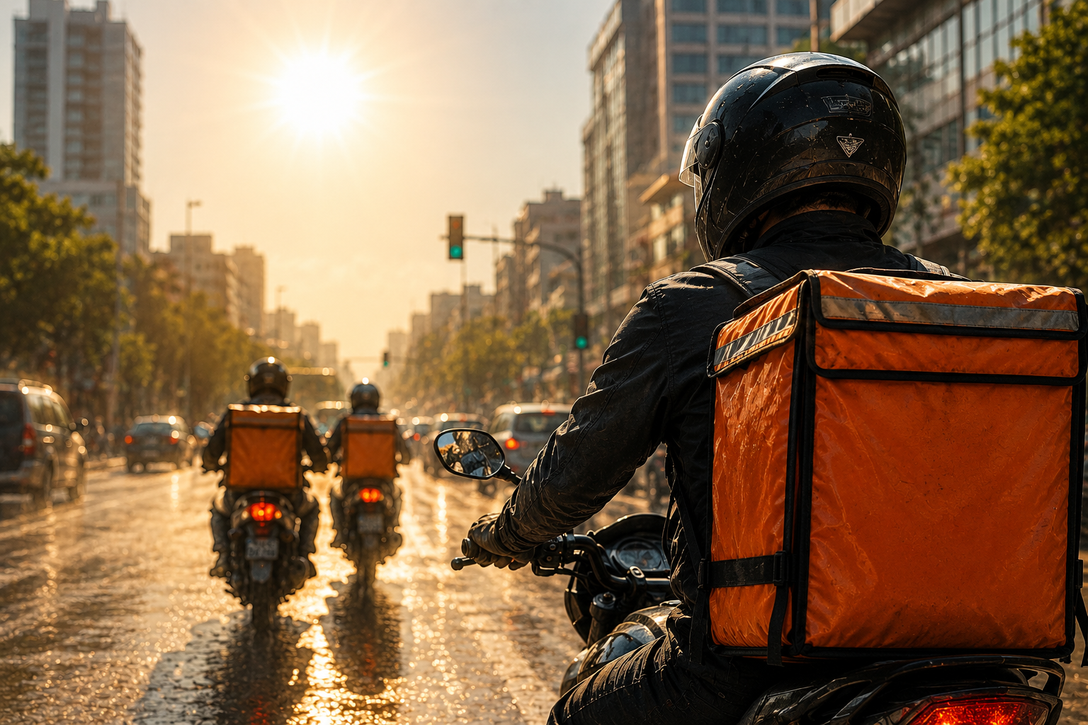 Şanlıurfa'da Motokuryelerin 50 Derecelik Sınavı