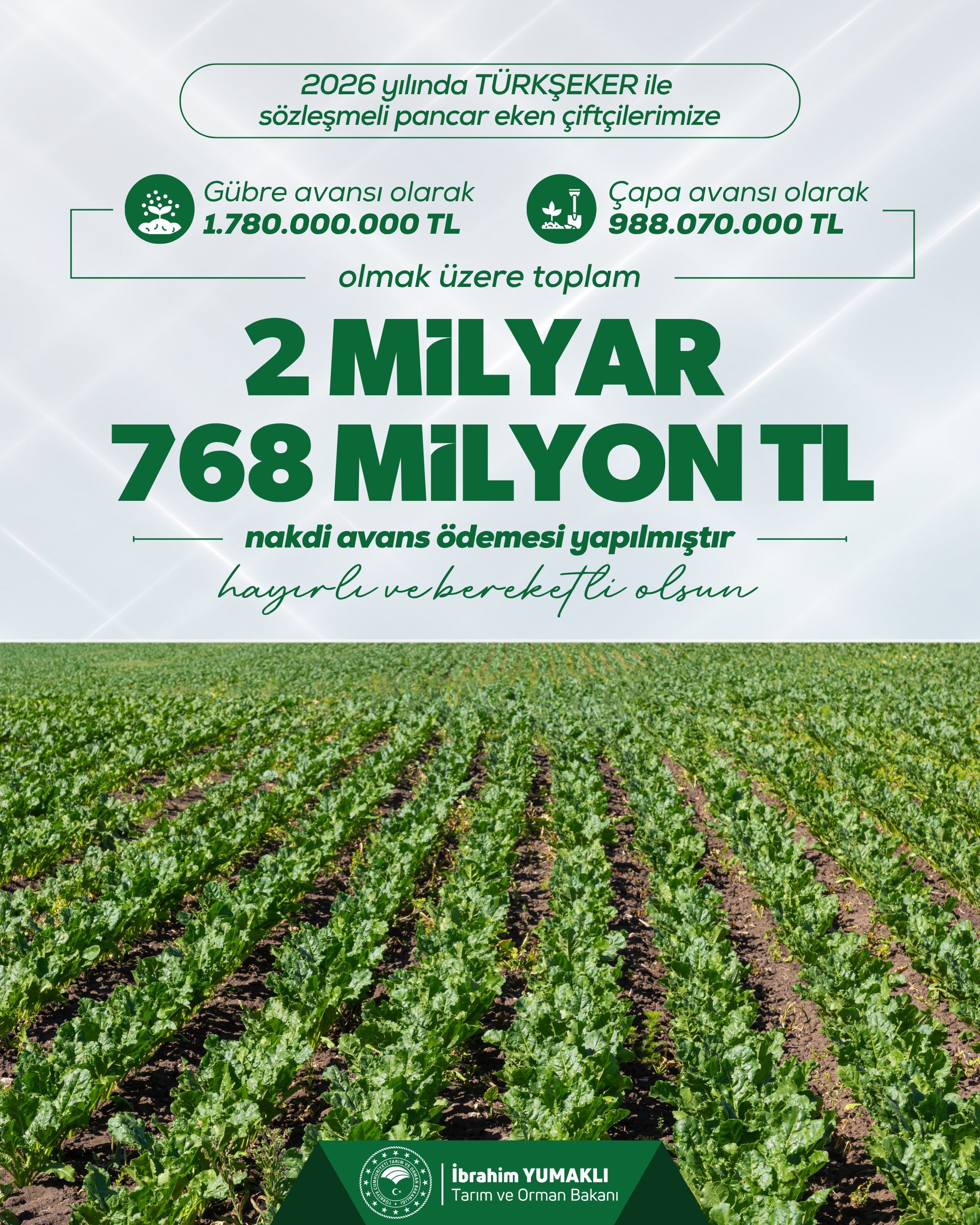 Şeker Pancarı Destek Ödemesi