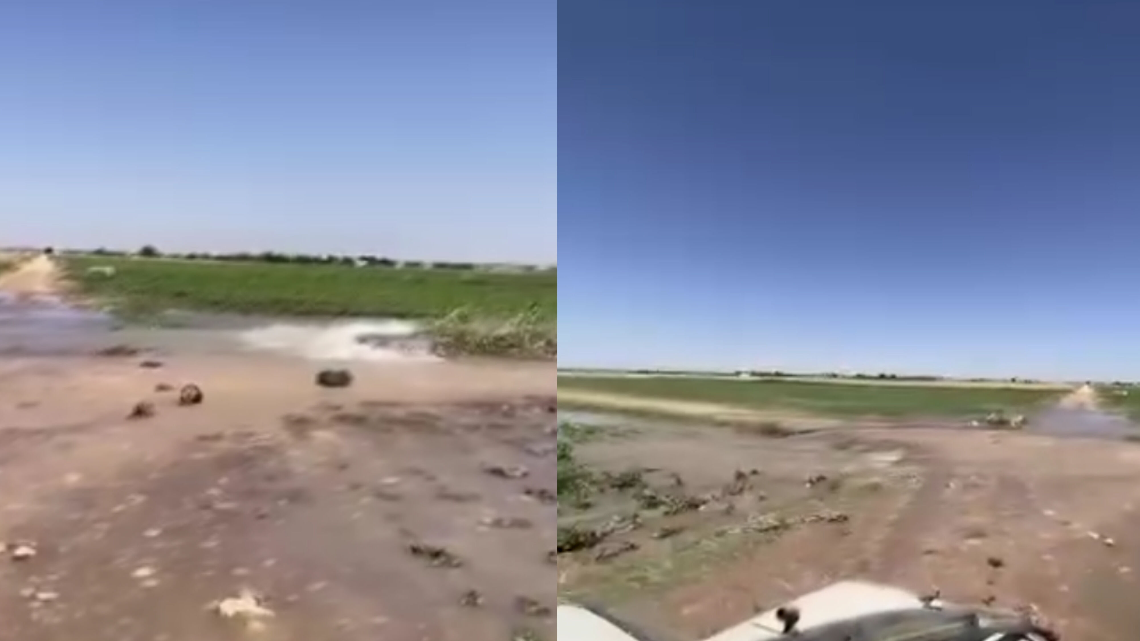 Şuruç’ta Sulama Hattı Patladı Tarım Arazileri Sular Altında Kaldı