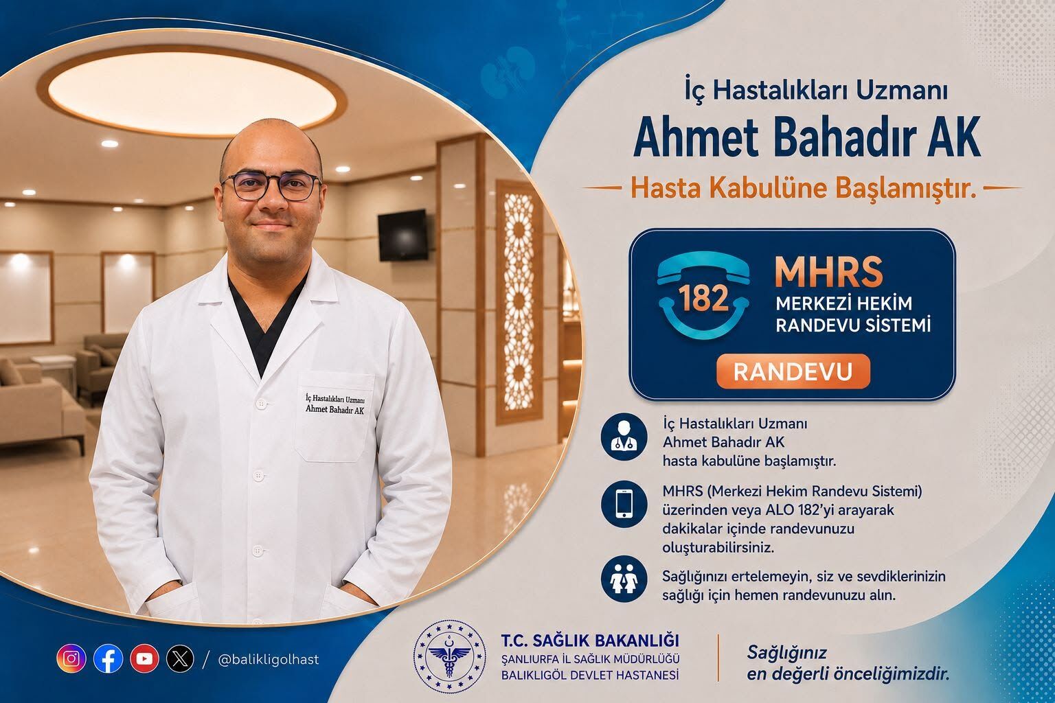 Uzmanı Uzman Doktor Ahmet Bahadır