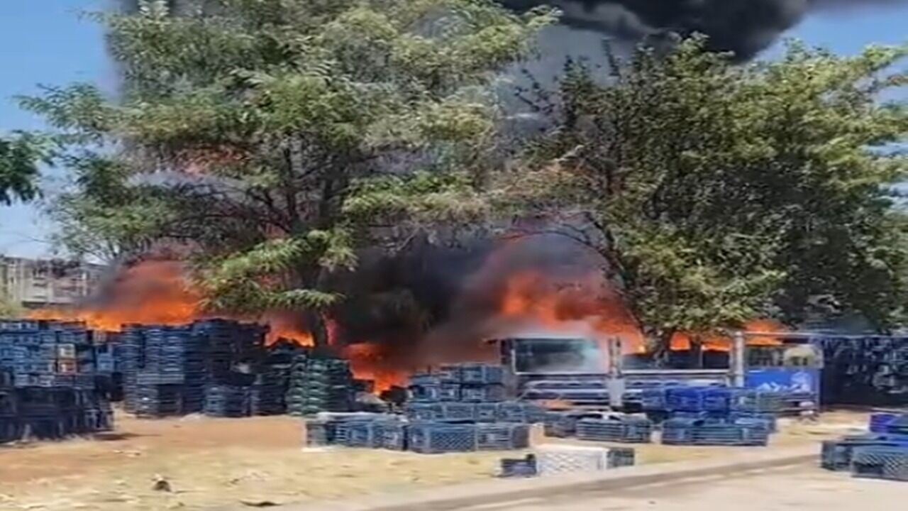 Viranşehir Yeni Hal Pazarında Yangın